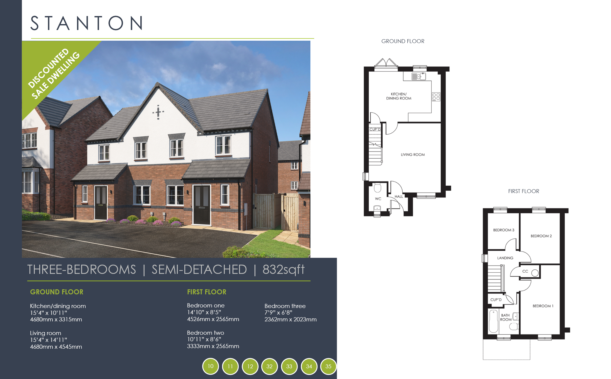 12, "The Stanton", Woodlake Avenue, Loggerheads floorplan