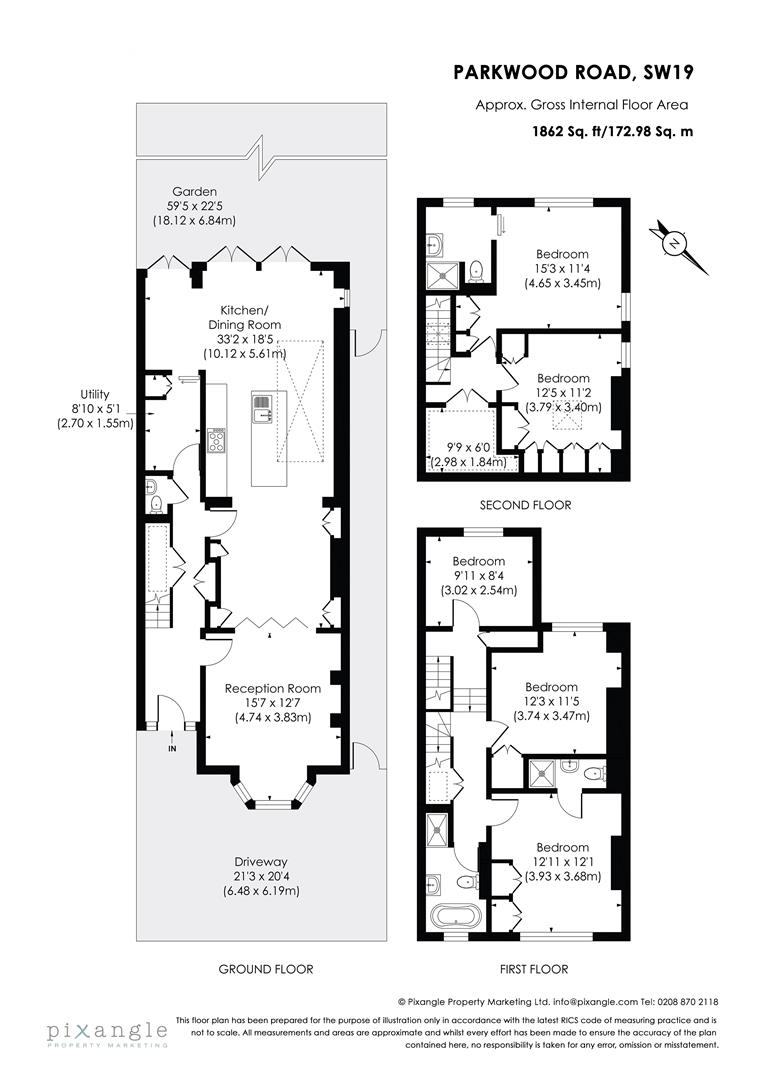 2, Parkwood Road, London floorplan