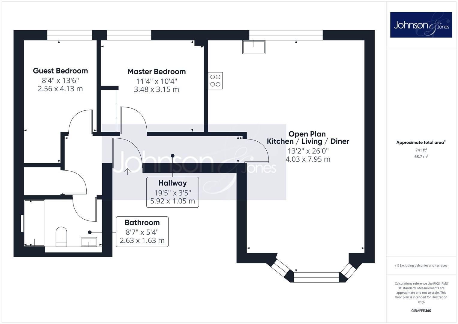 Apartment 5 Mead Court, Gogmore Lane, Chertsey floorplan