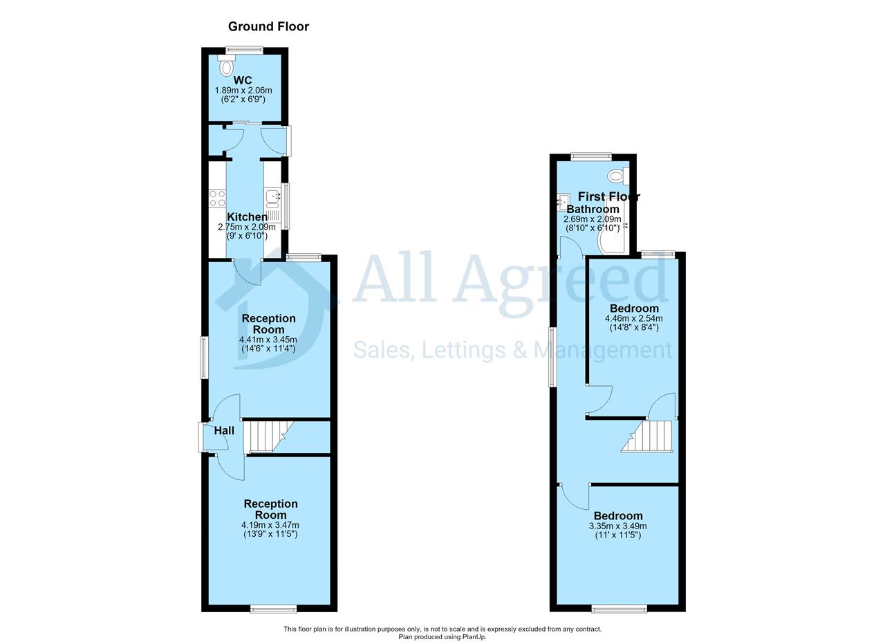 54, Main Road, Alfreton floorplan