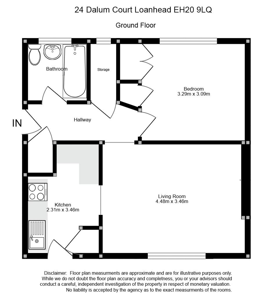 24, Dalum Court, Loanhead floorplan