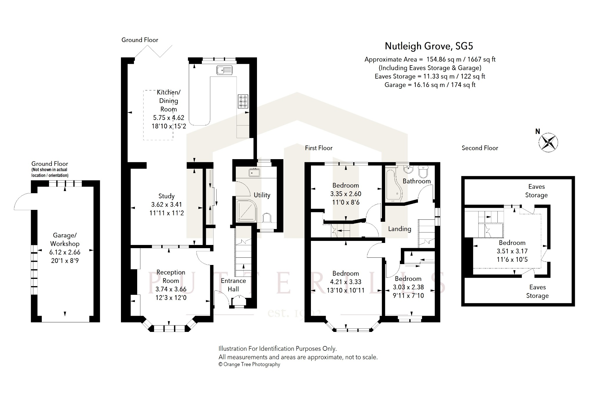 21 Nutleigh Grove, Hitchin, Hertfordshire floorplan