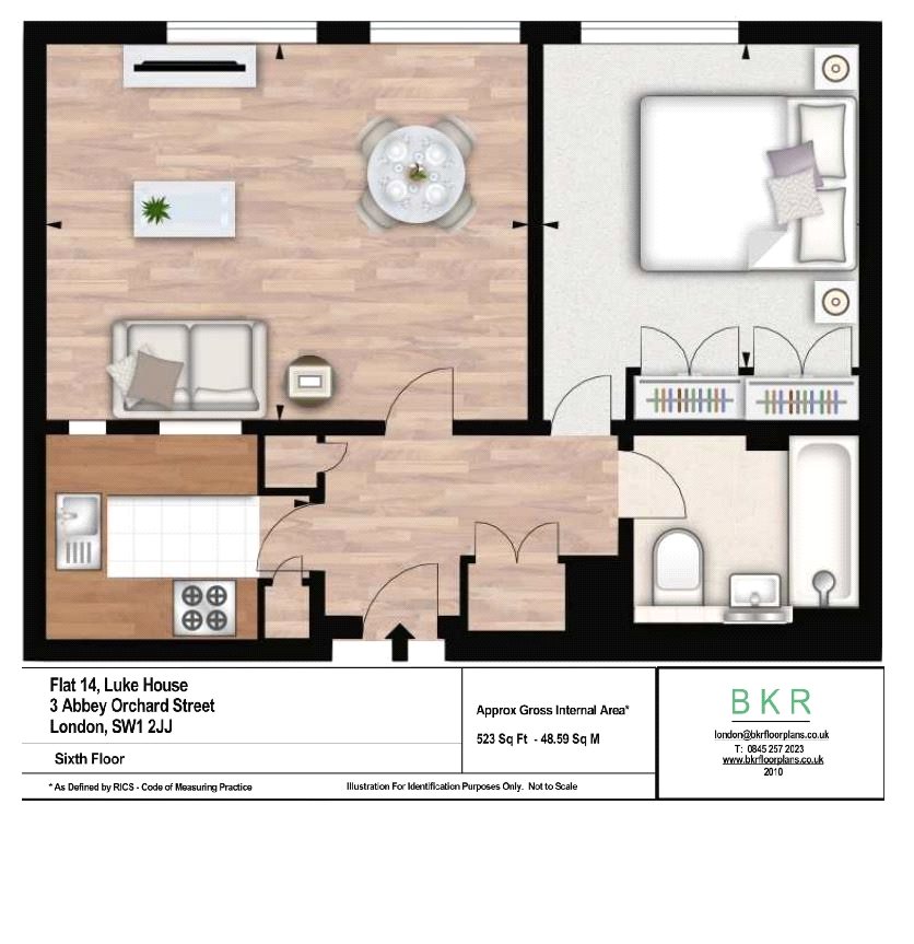 1 Bedrooms Flat to rent in Luke House, 3 Abbey Orchard Street, London SW1P