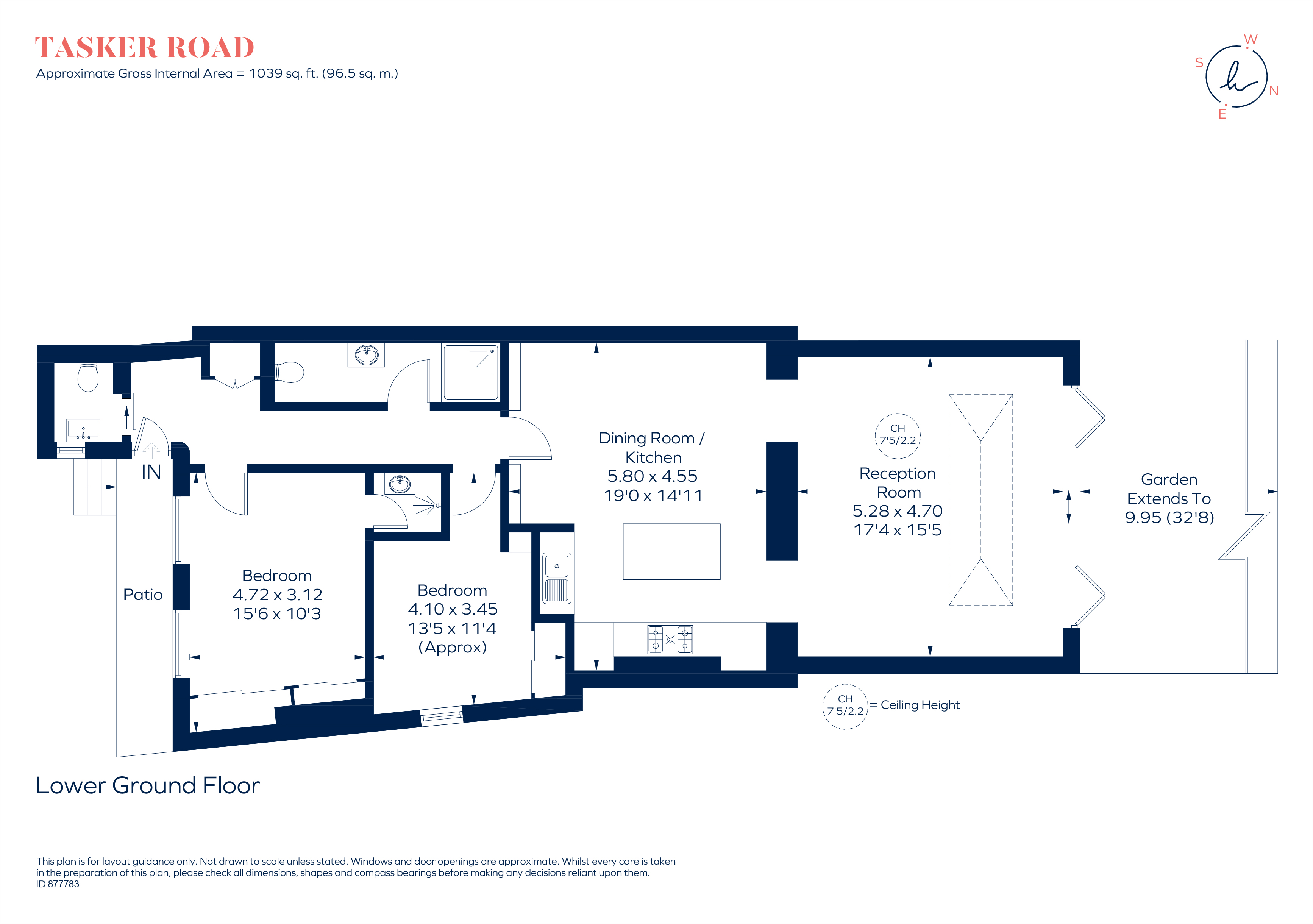 Tasker Road, London Nw3, 2 Bedroom Flat For Sale - 62199065 