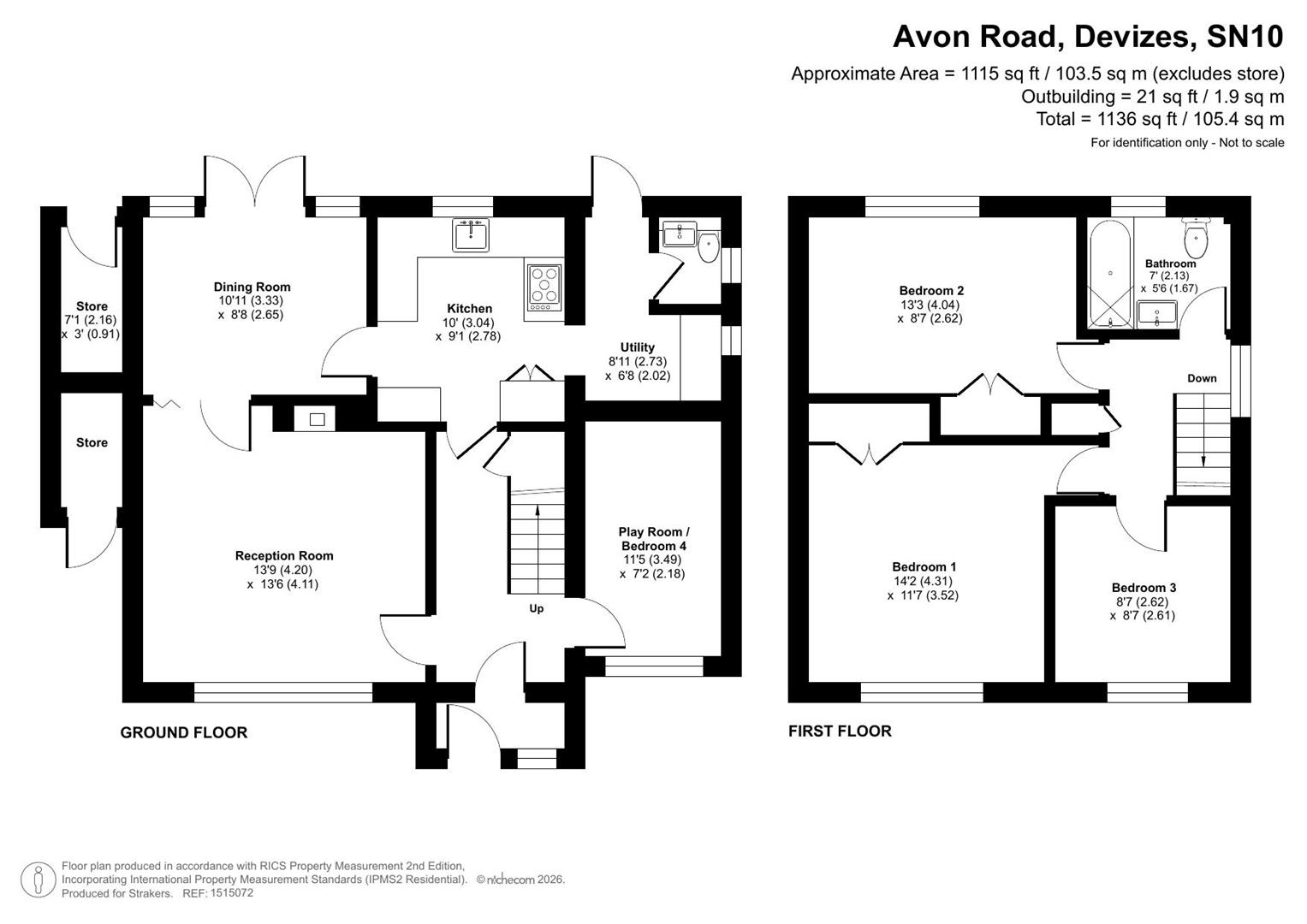 177, Avon Road, Devizes floorplan