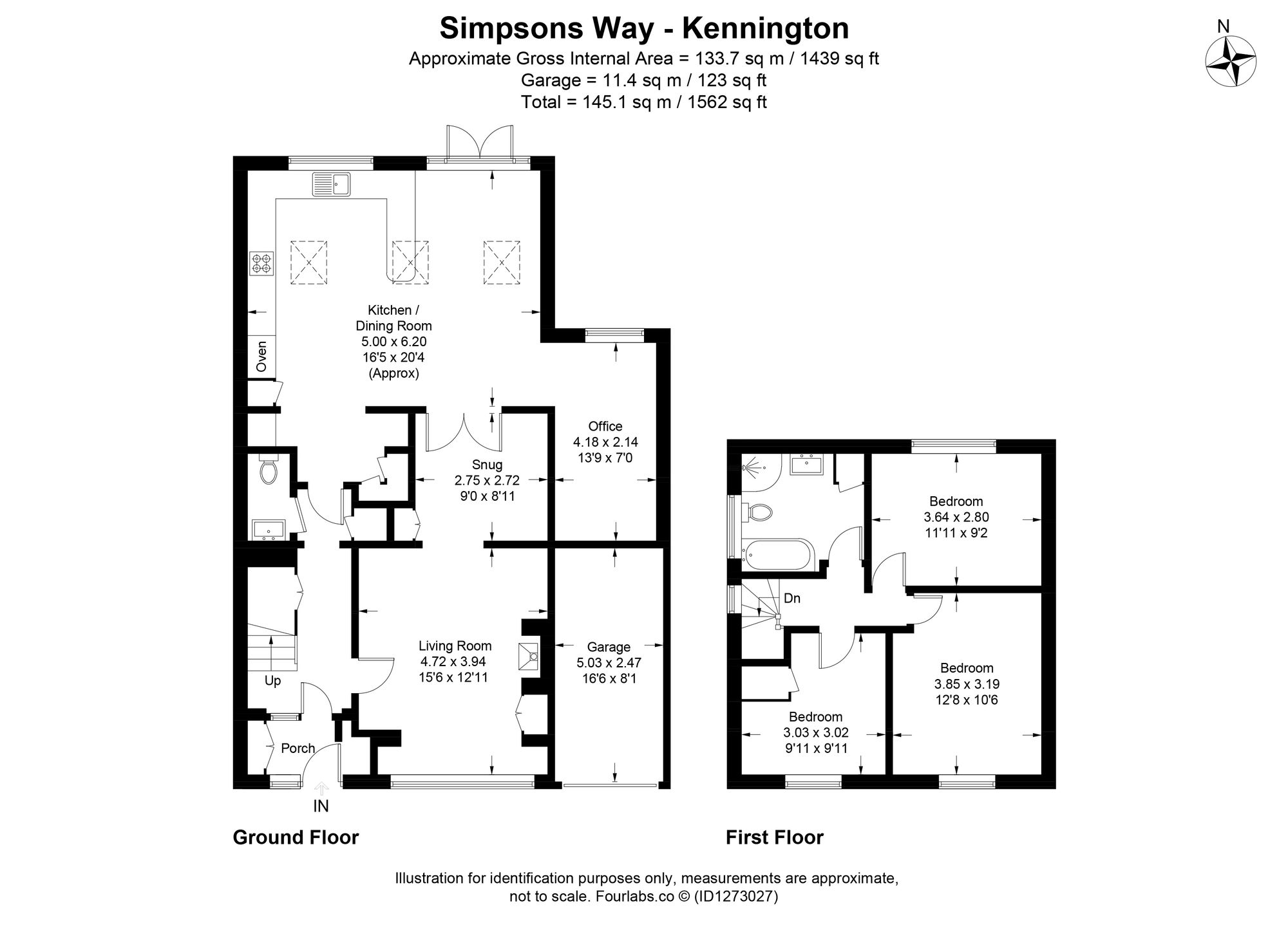 8 Simpsons Way, Oxford floorplan