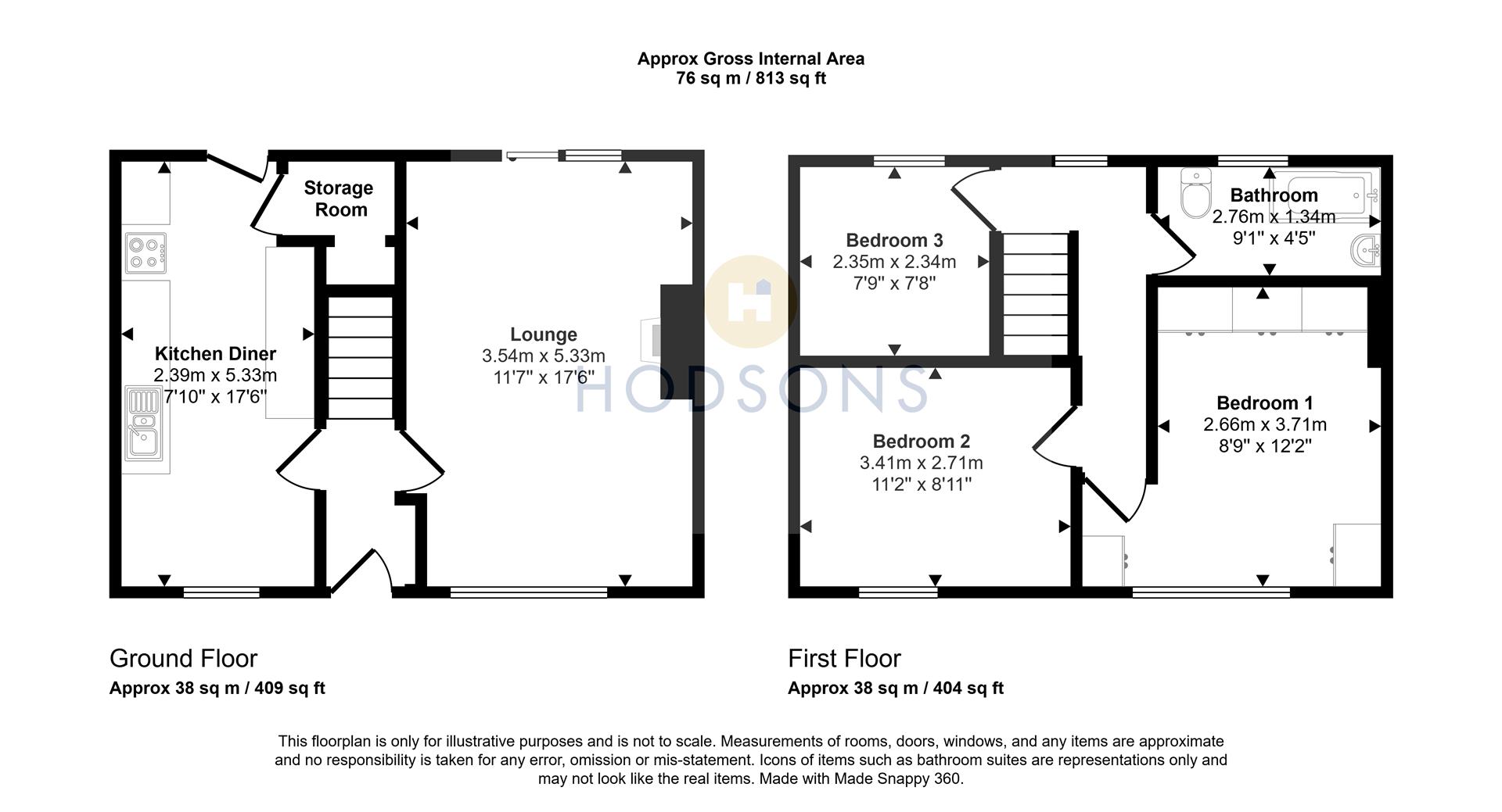Milton Crescent, Wakefield floorplan