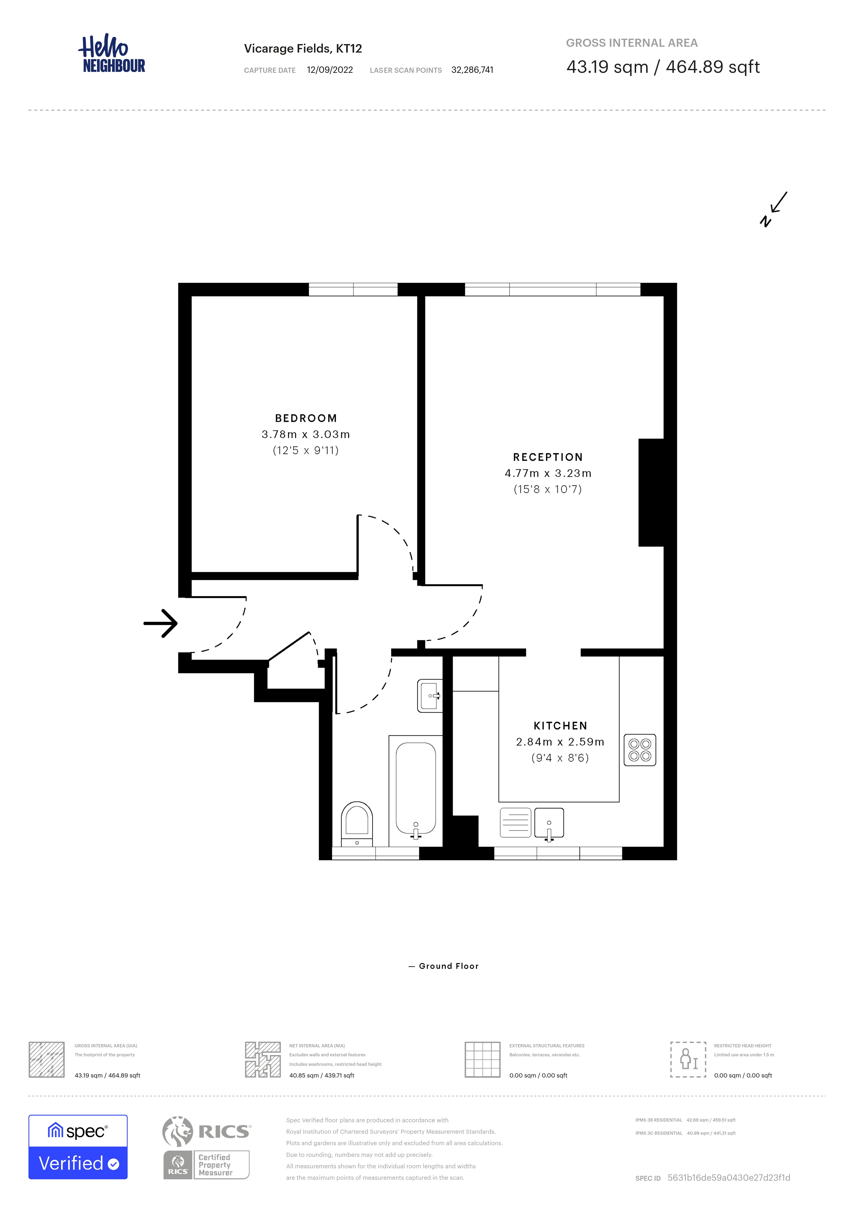 Vicarage Fields, Vicarage Fields, Walton-on-Thames floorplan