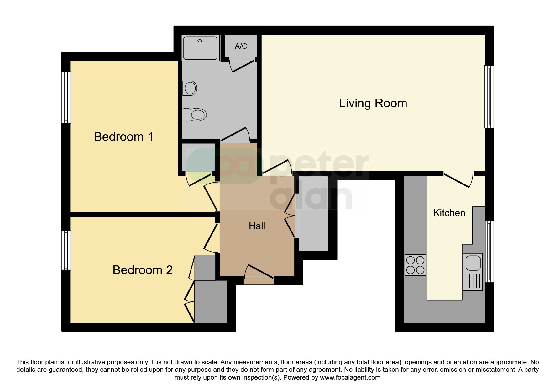 Flat 5, Hyam Court, Glendower Street, Monmouth floorplan