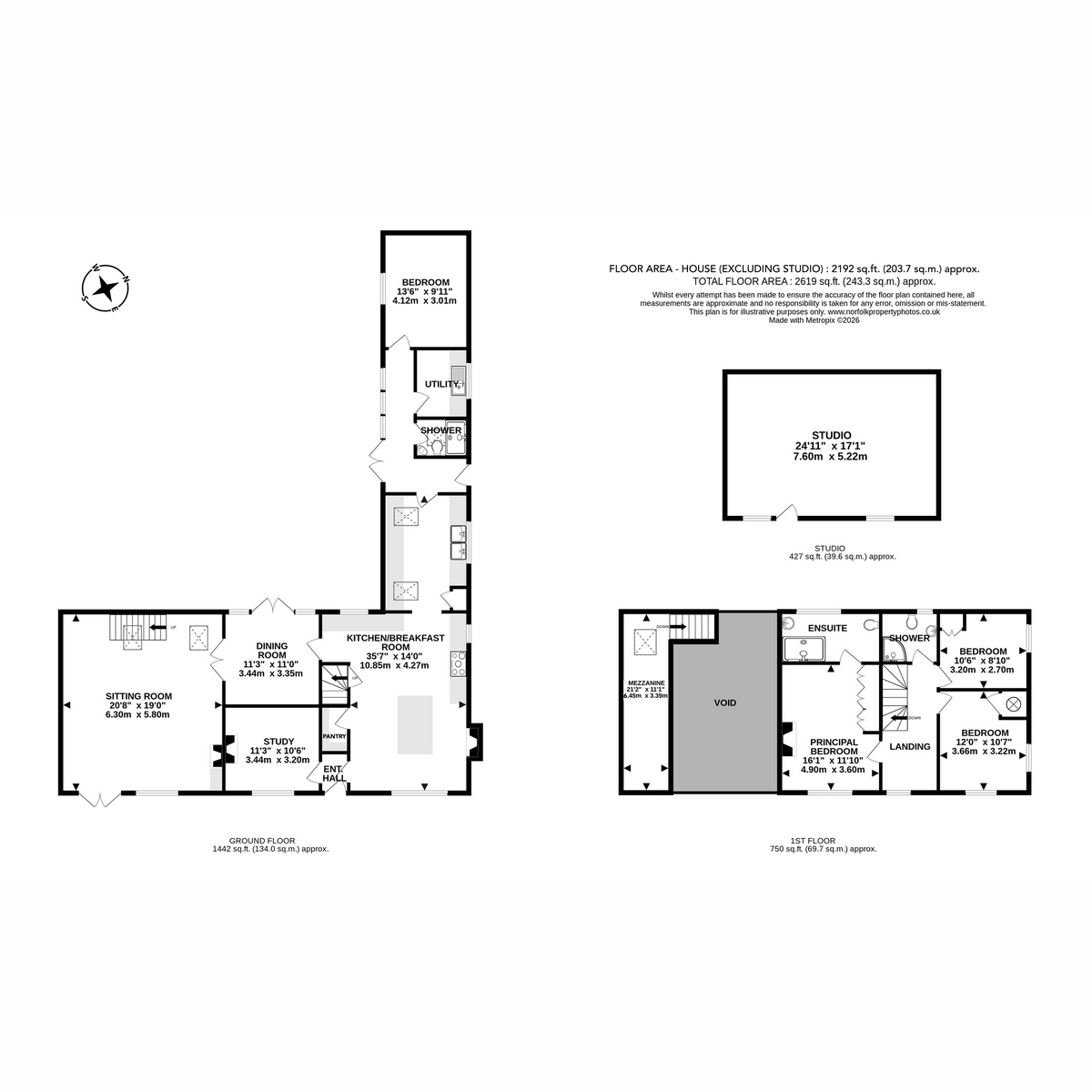 Hall Farm House, Norwich, Reymerston floorplan