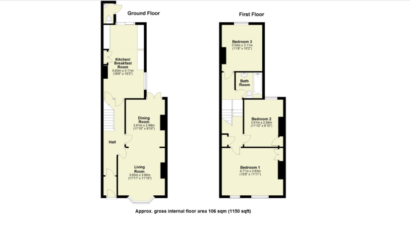 45, Grantchester Street, Cambridge floorplan