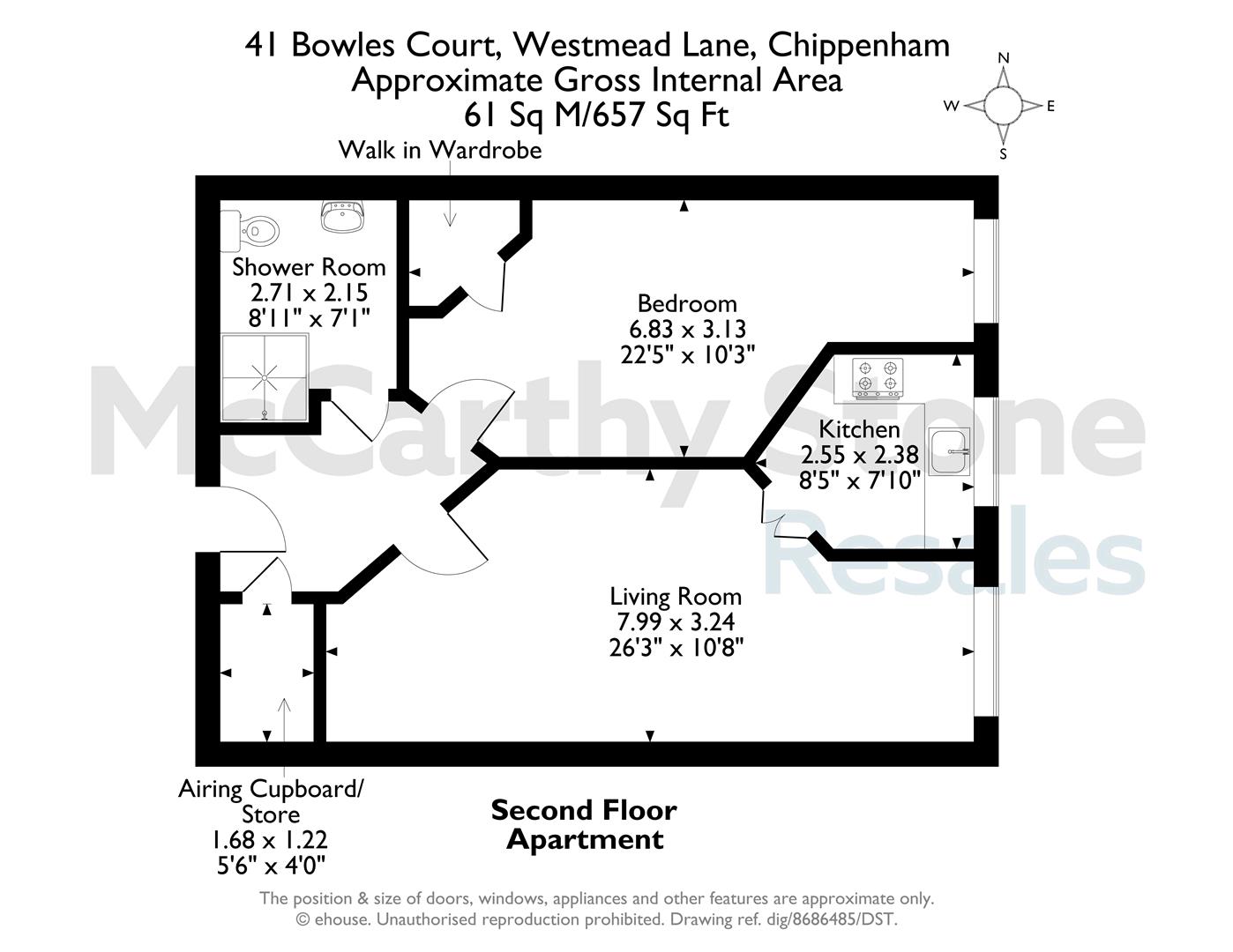 41 Bowles Court, Westmead Lane, Chippenham floorplan