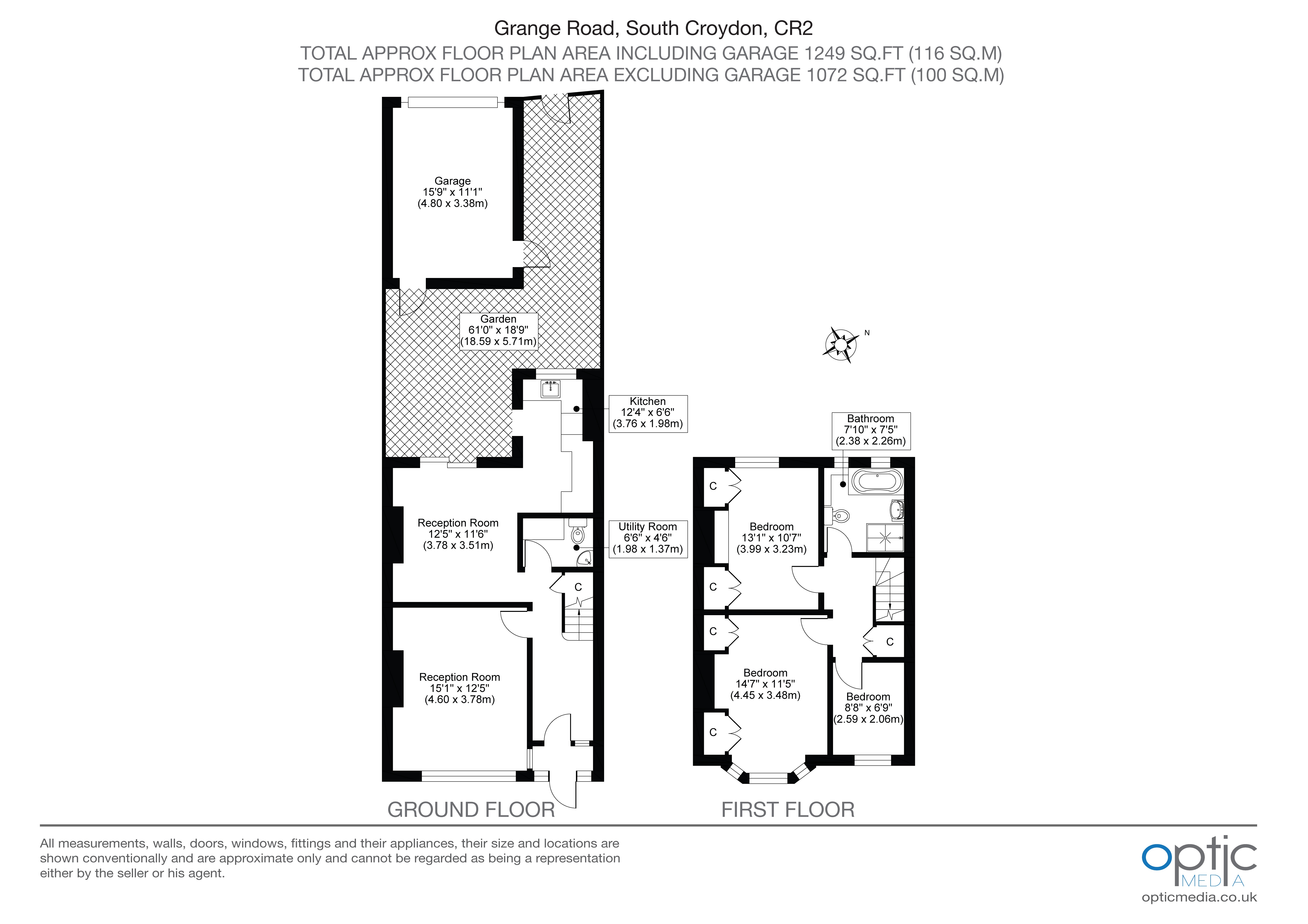 108, Grange Road, South Croydon floorplan