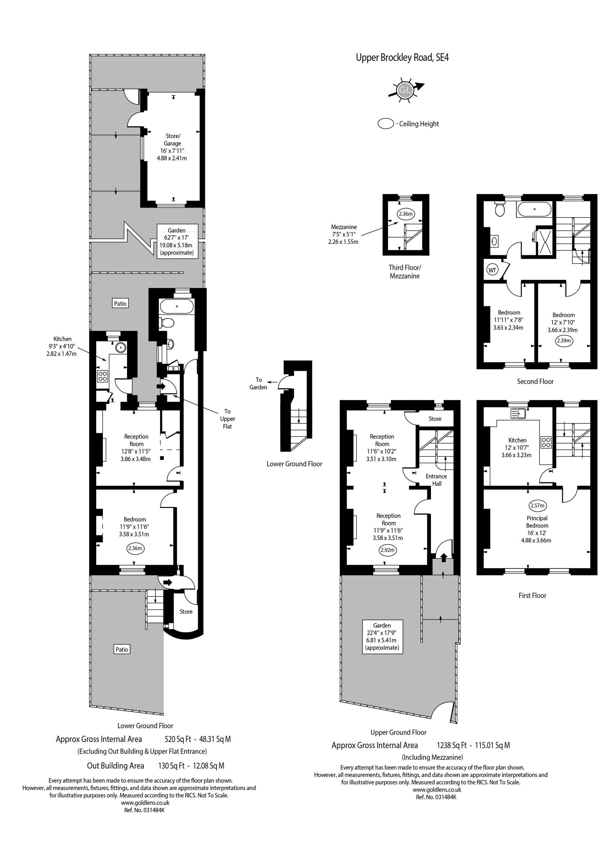 64, Upper Brockley Road, London floorplan