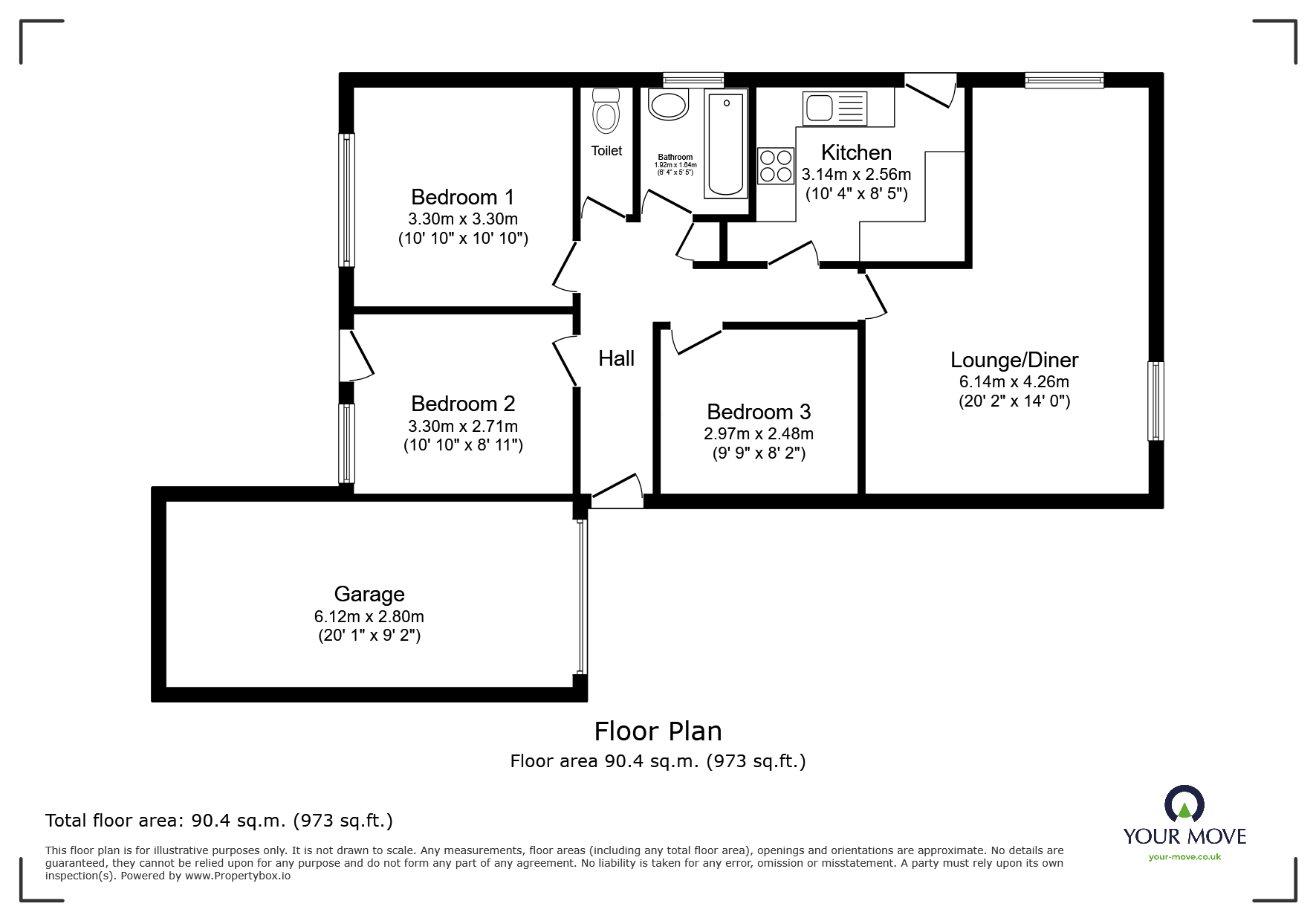 8, Meadow Close, Lincoln floorplan