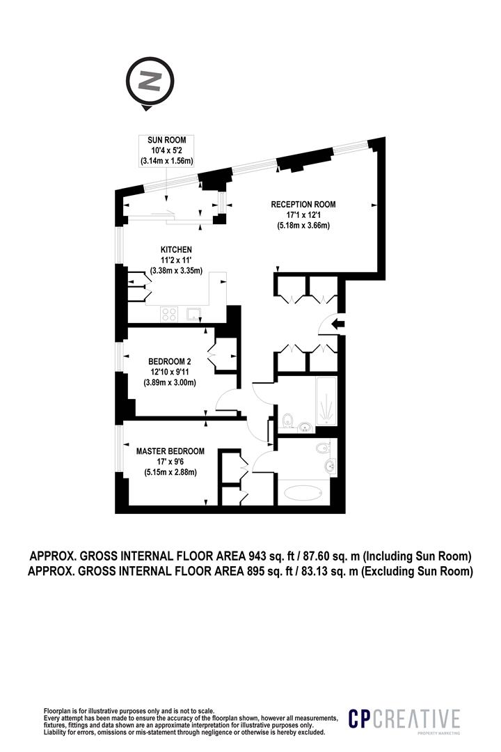 71, Madeira Tower, The Residence, Nine Elms floorplan