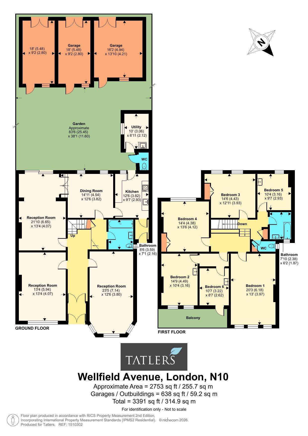 11, Wellfield Avenue, London floorplan
