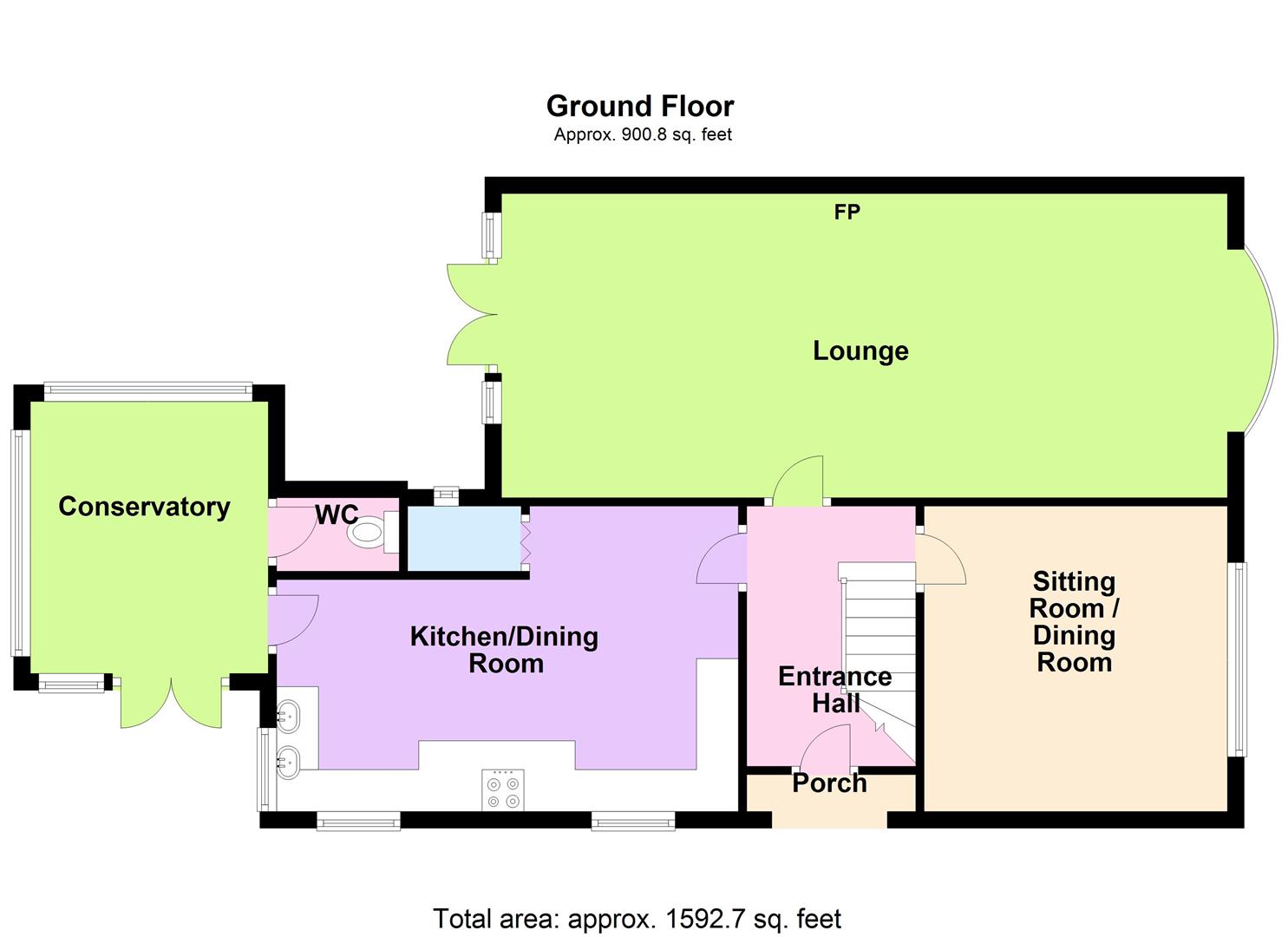 3 Bedrooms Detached house for sale in Albert Road, Grappenhall, Warrington WA4