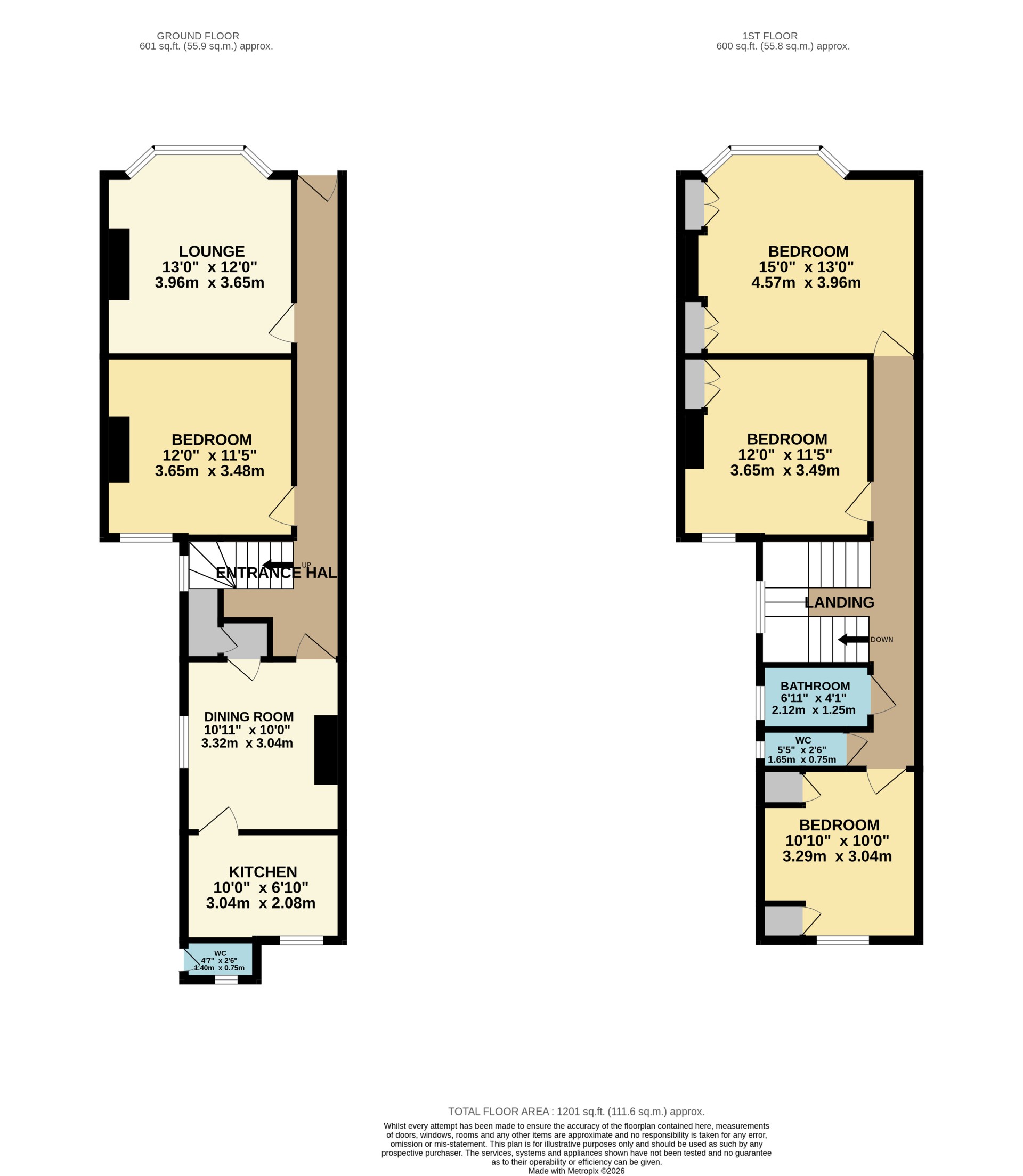 133 , Palmerston Road, Bournemouth floorplan