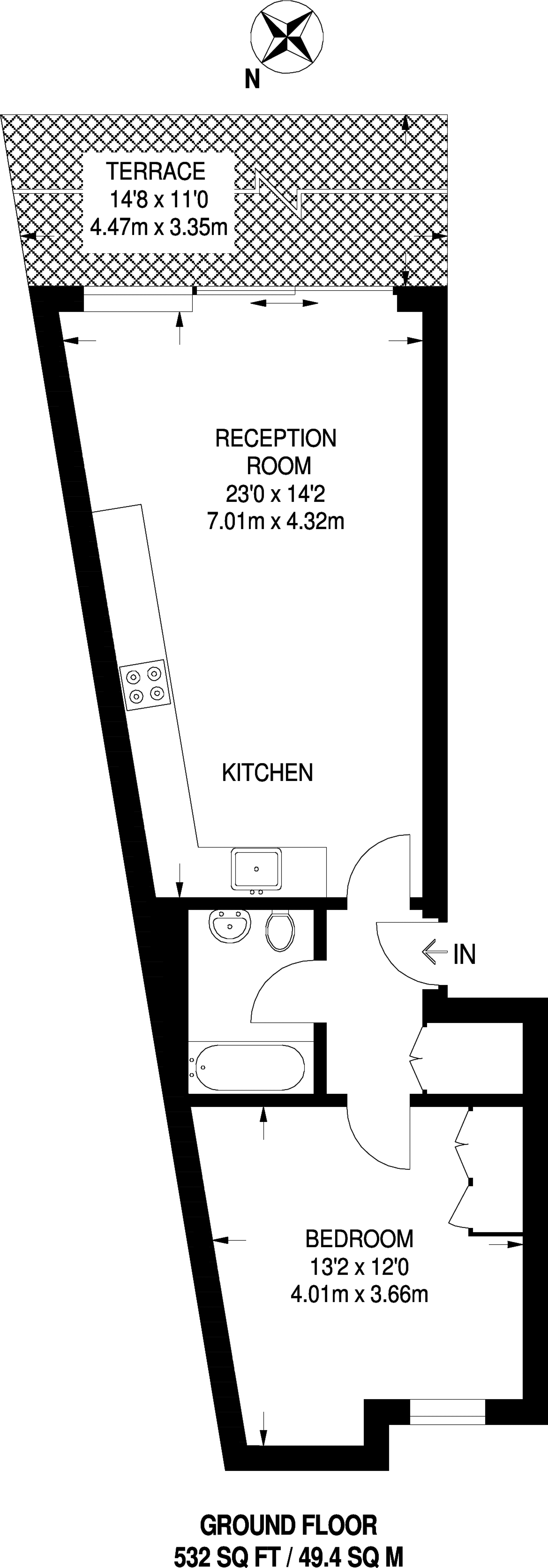 1 Bedrooms Flat to rent in Gayford Road, Shepherd's Bush W12