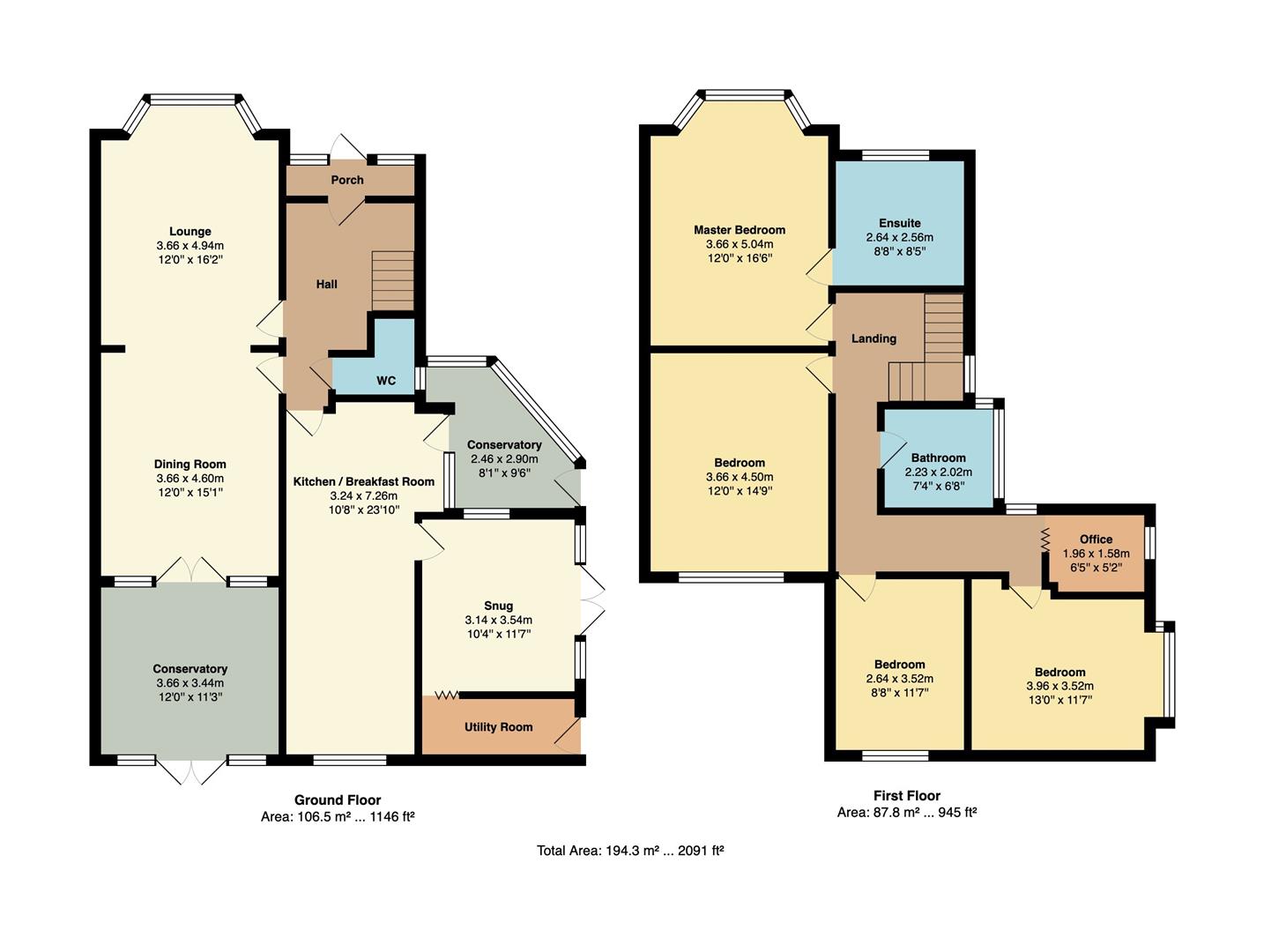17, Butt Hill Avenue, Manchester floorplan