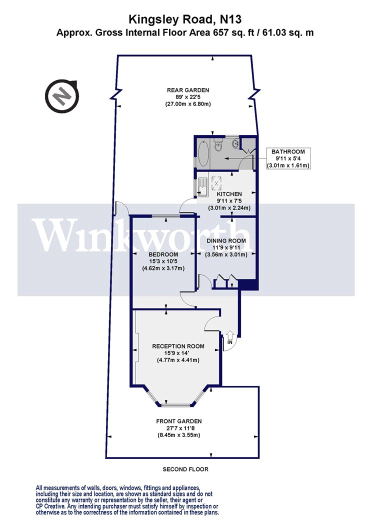 Kingsley Road, London, N13 floorplan