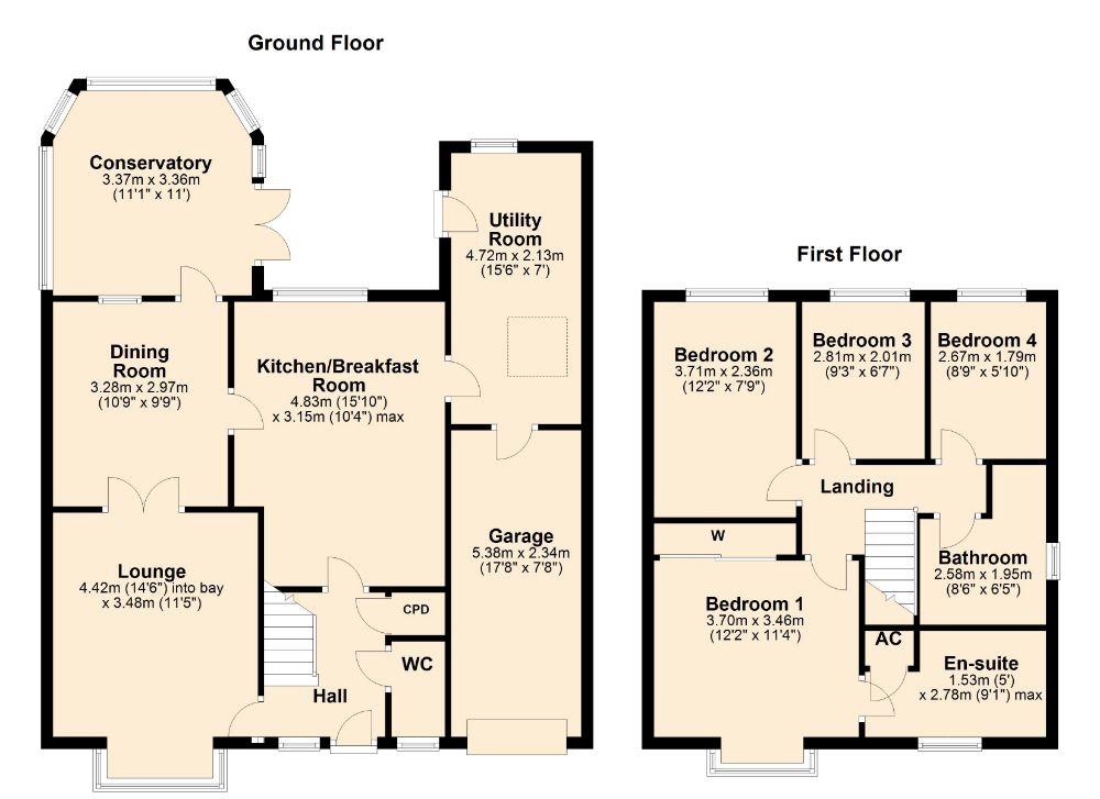 4 Bedrooms Detached house for sale in Harefoot Close, Duston, Northampton NN5