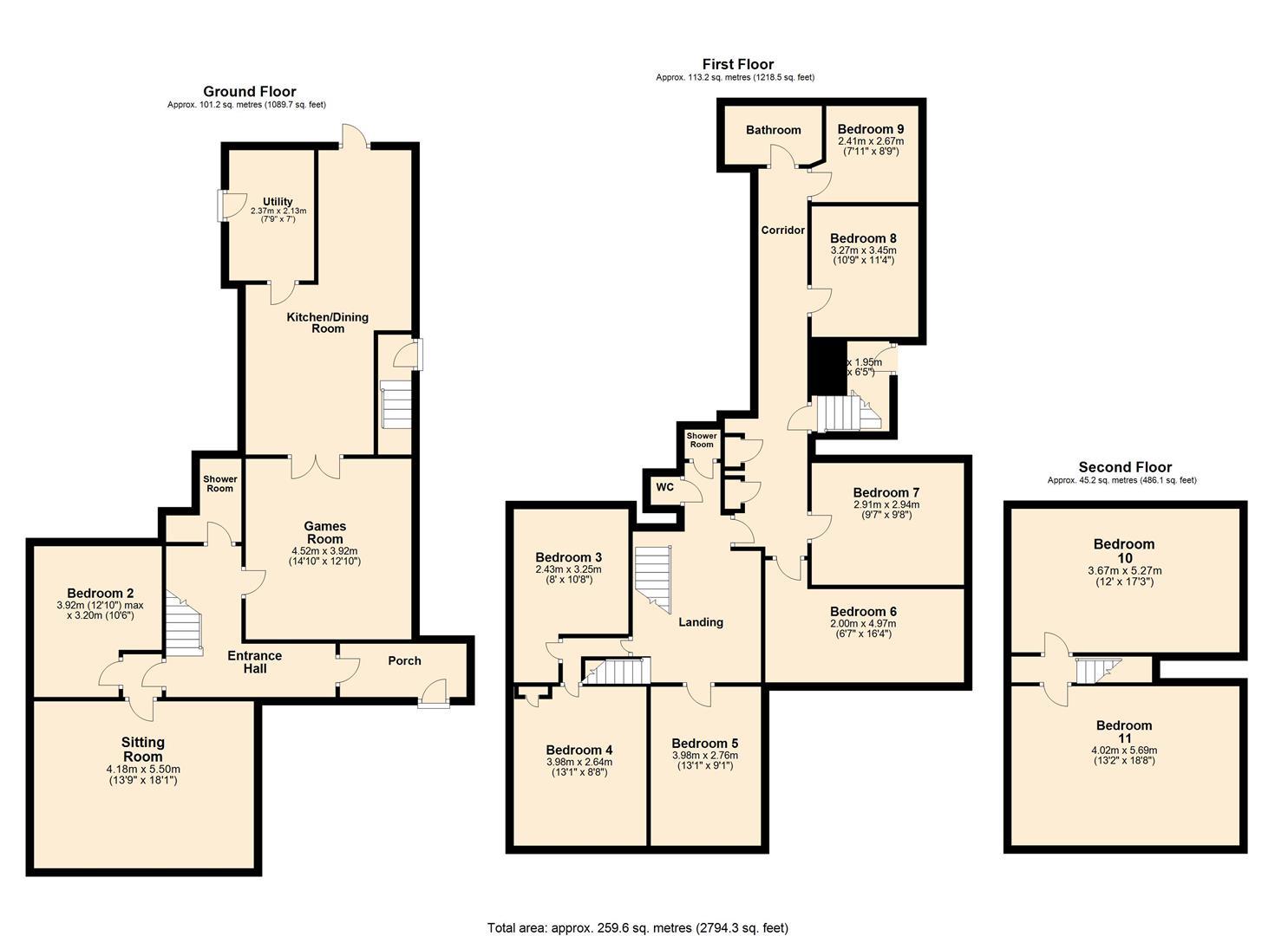 Clifton Hill, Exeter floorplan