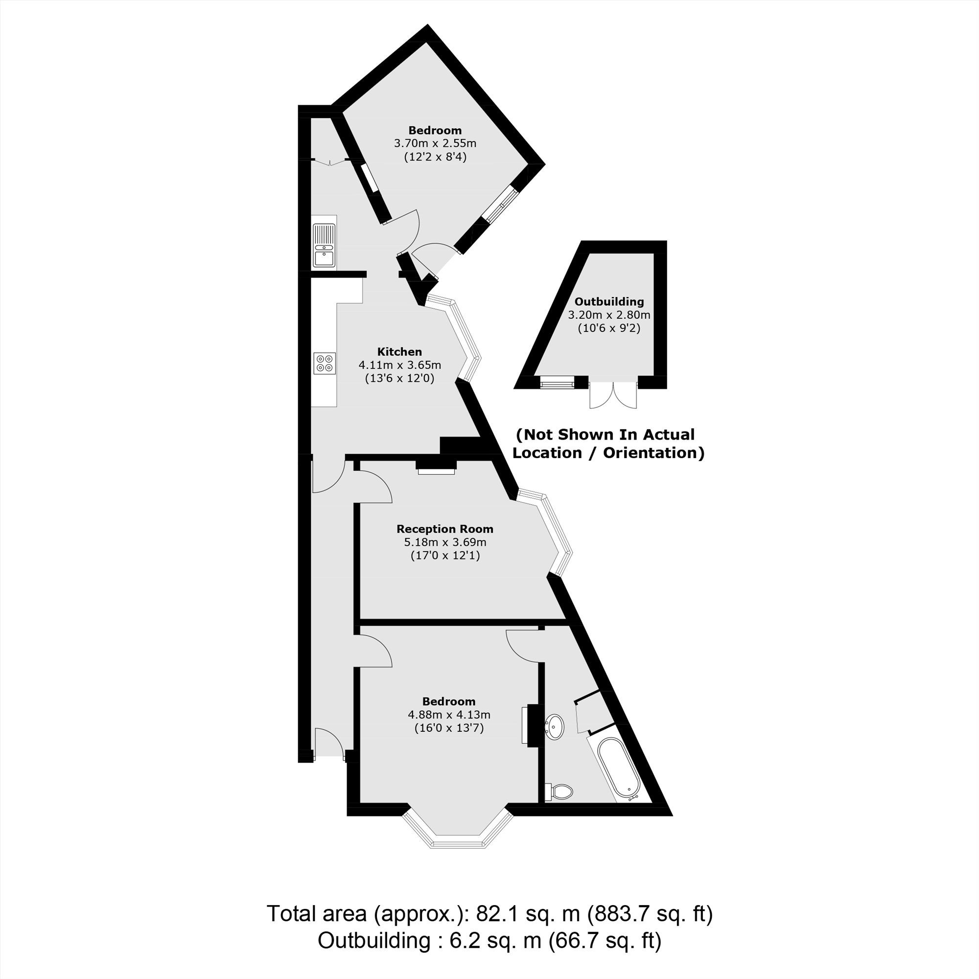 86, Goodrich Road, London floorplan