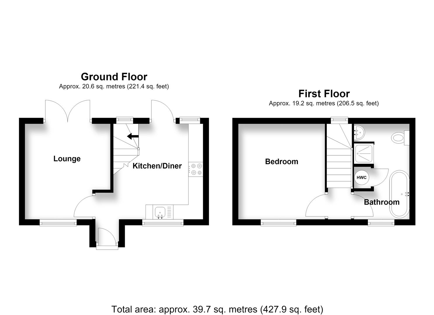 1, Dymoke Mews, Church Lane, Stevenage floorplan
