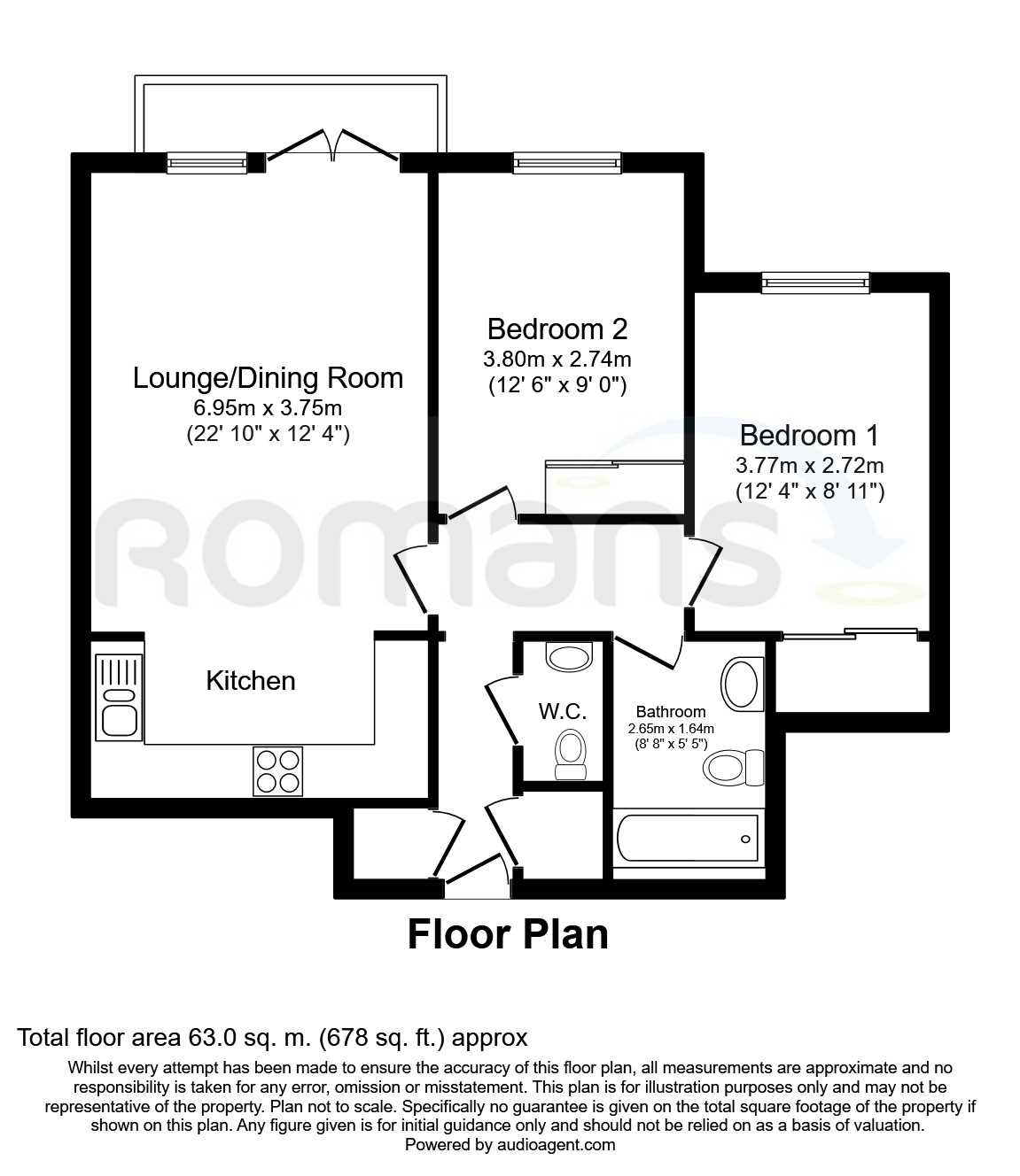 2 Bedrooms Flat to rent in Bounty Road, Basingstoke RG21