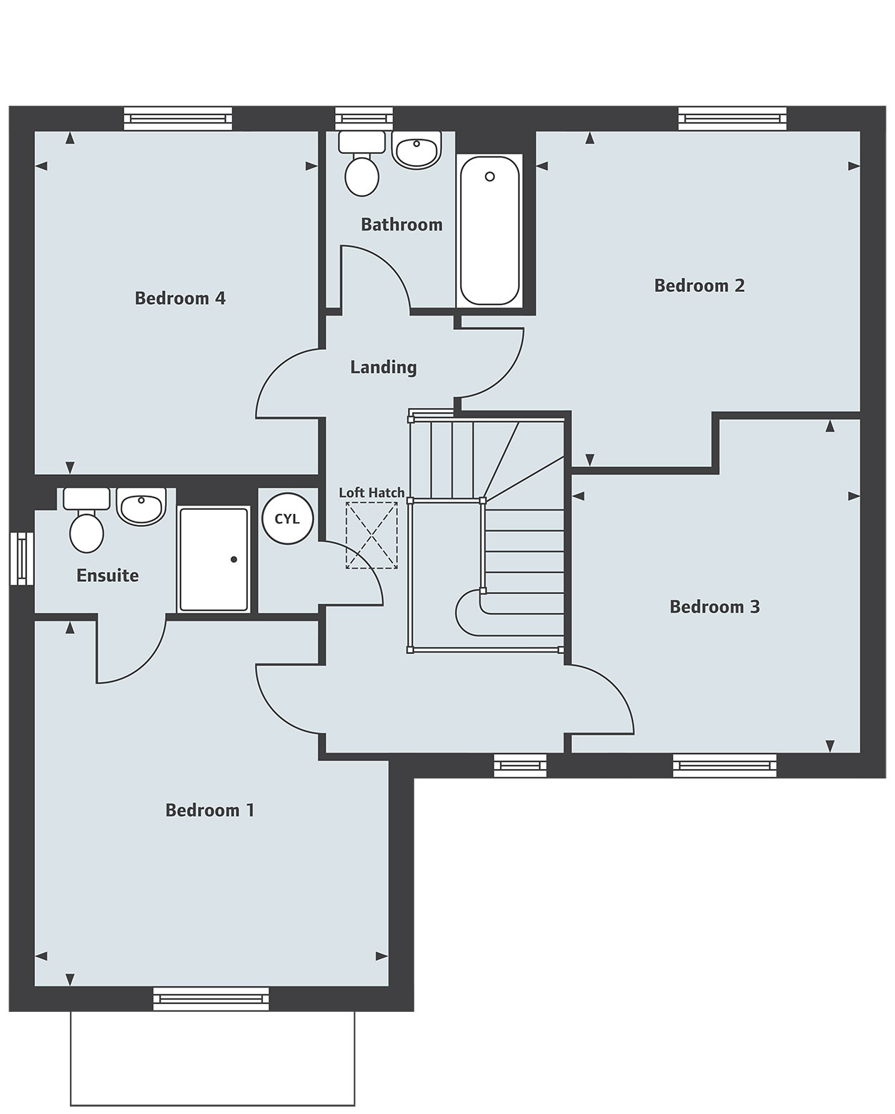 "The Grainger" at Ripon Road, Killinghall, Harrogate HG3, 4 bedroom