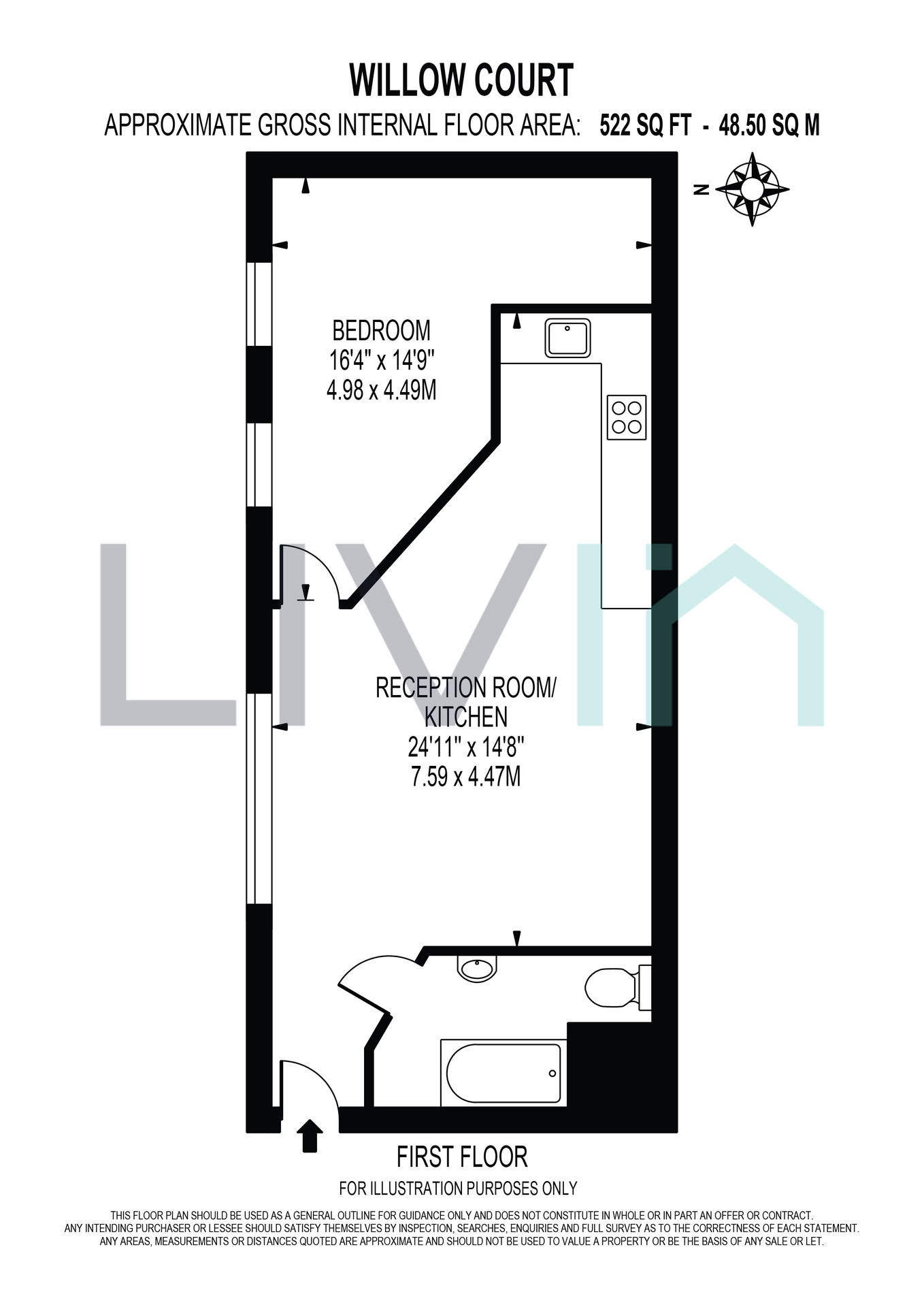 1A Scarbrook Road, Croydon floorplan