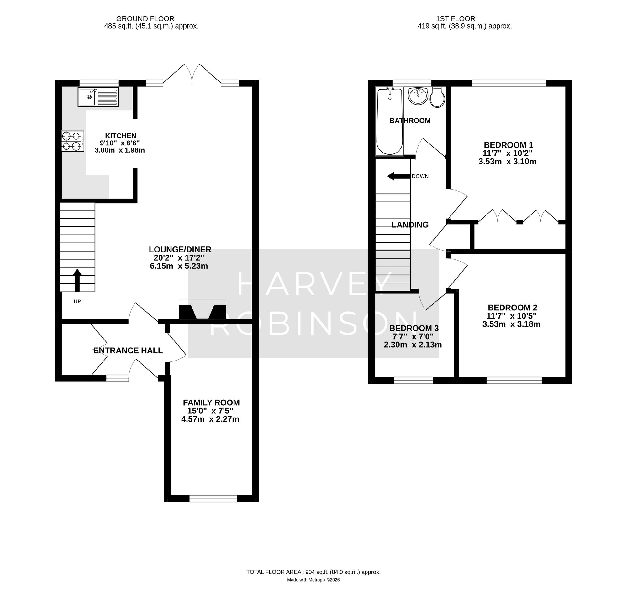 40 Cunningham Way, St. Neots floorplan