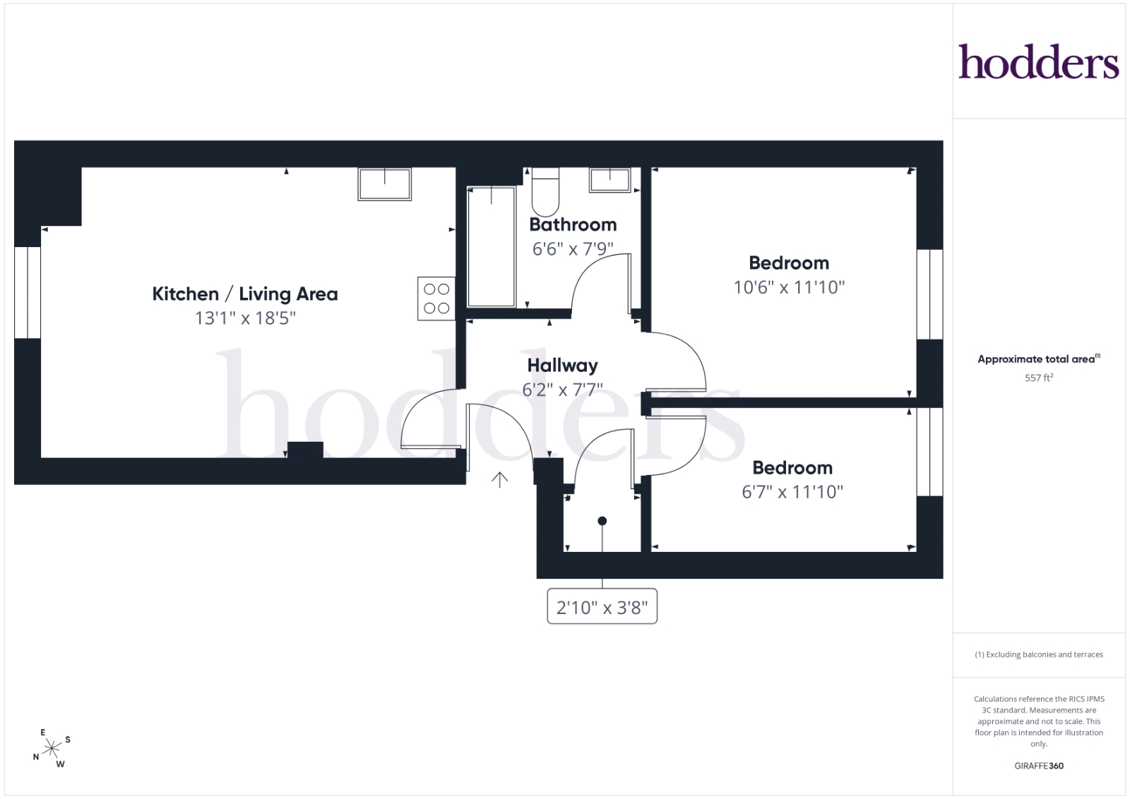 Flat 10, Roman House,, Hanworth Lane, Surrey floorplan