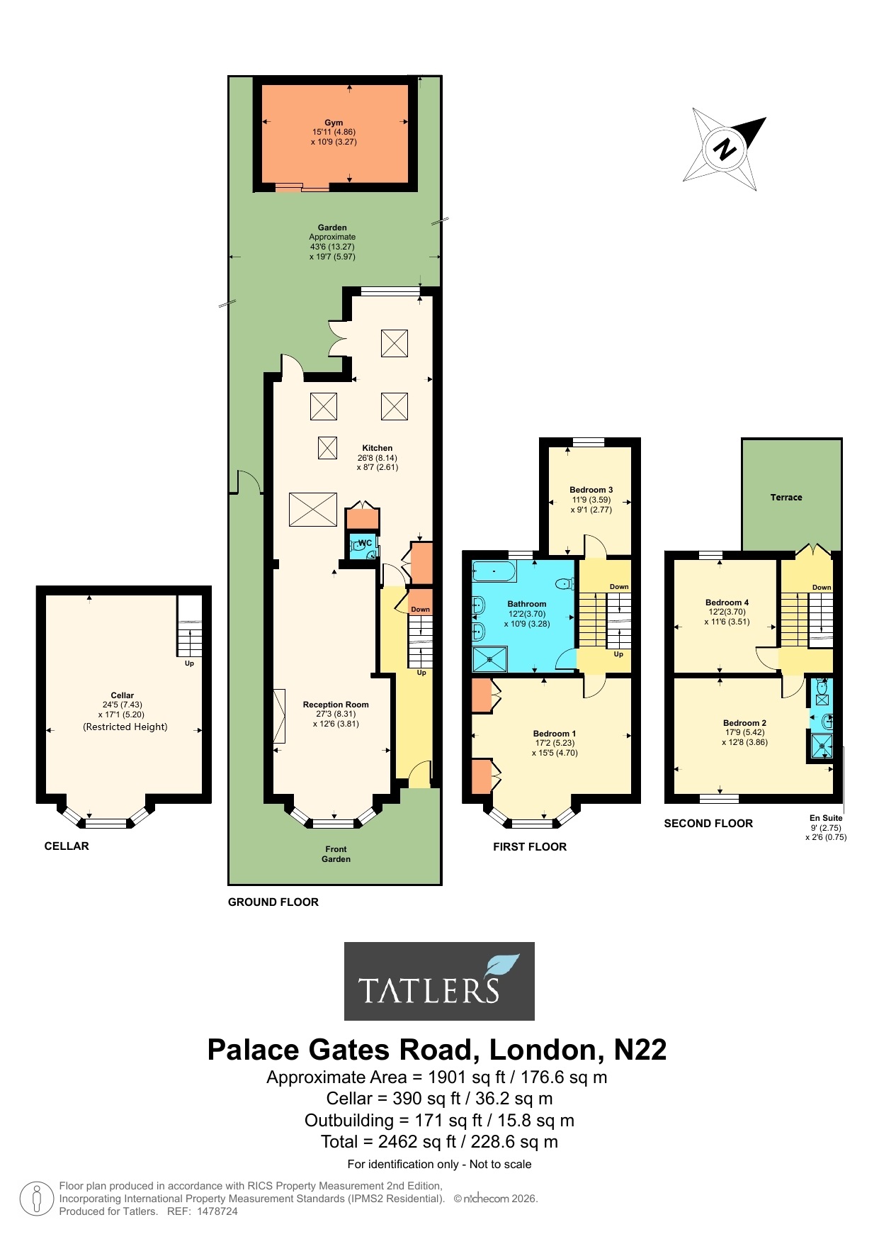 92, Palace Gates Road, London floorplan
