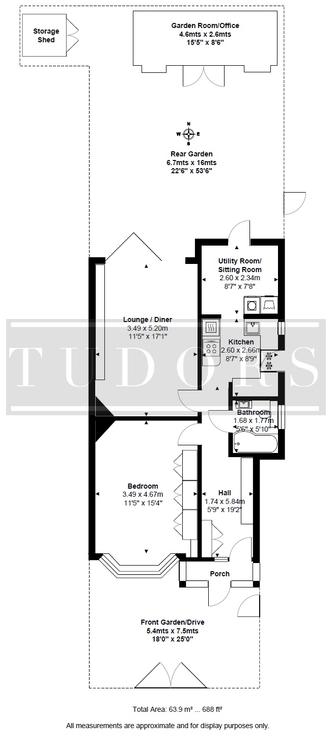 Island Farm Road, West Molesey floorplan