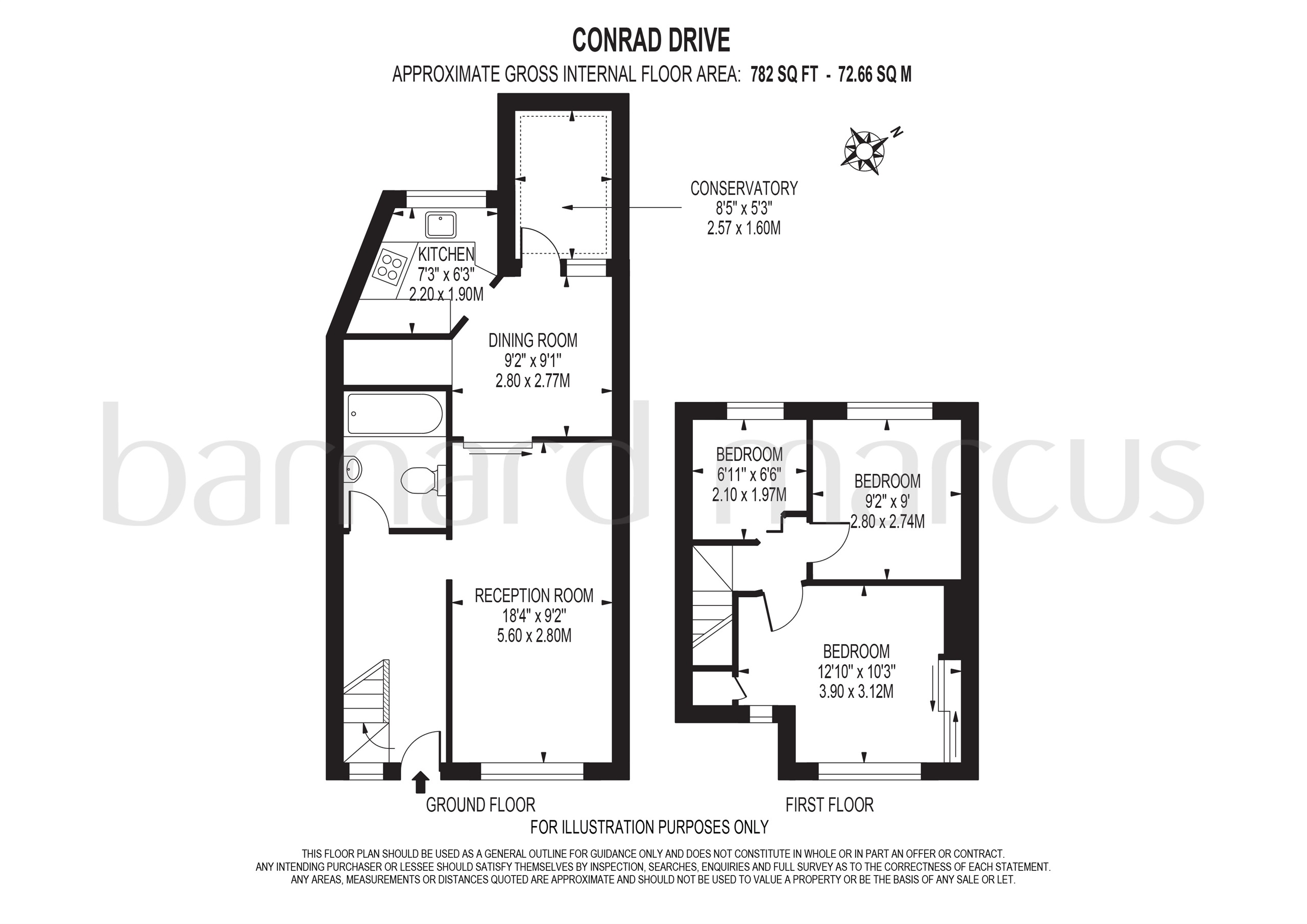 3 Bedrooms Terraced house for sale in Conrad Drive, Worcester Park KT4