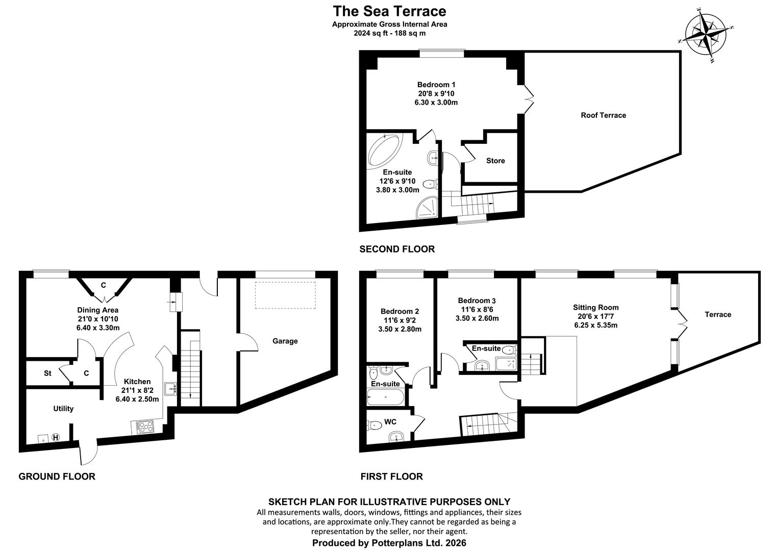 The Sea Terrace,, 2 Esplanade, Shanklin floorplan
