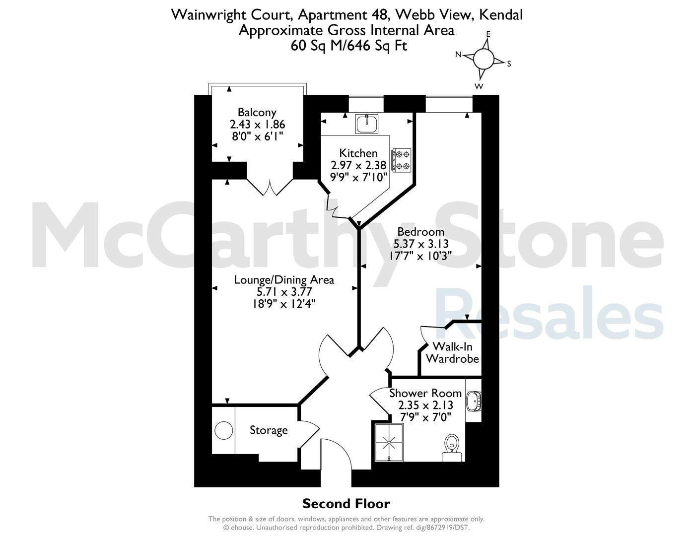 48 Wainwright Court, Webb View, Kendal floorplan