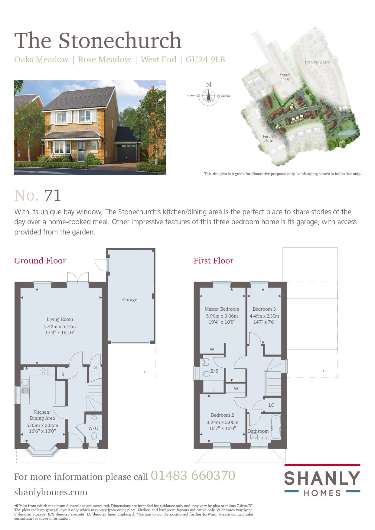 3 Bedrooms Detached house for sale in West End, Woking, Surrey GU24