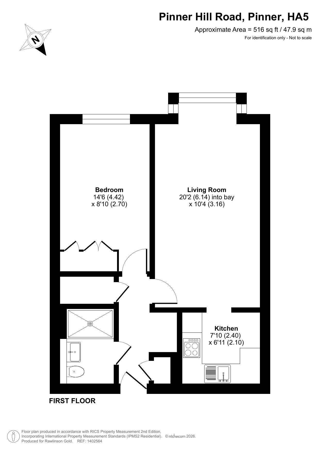 Flat 23, Maple Court, 9, Pinner Hill Road, Pinner floorplan