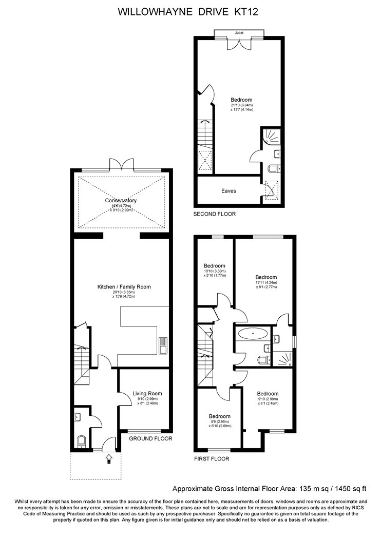 5, The Willows, Weybridge floorplan