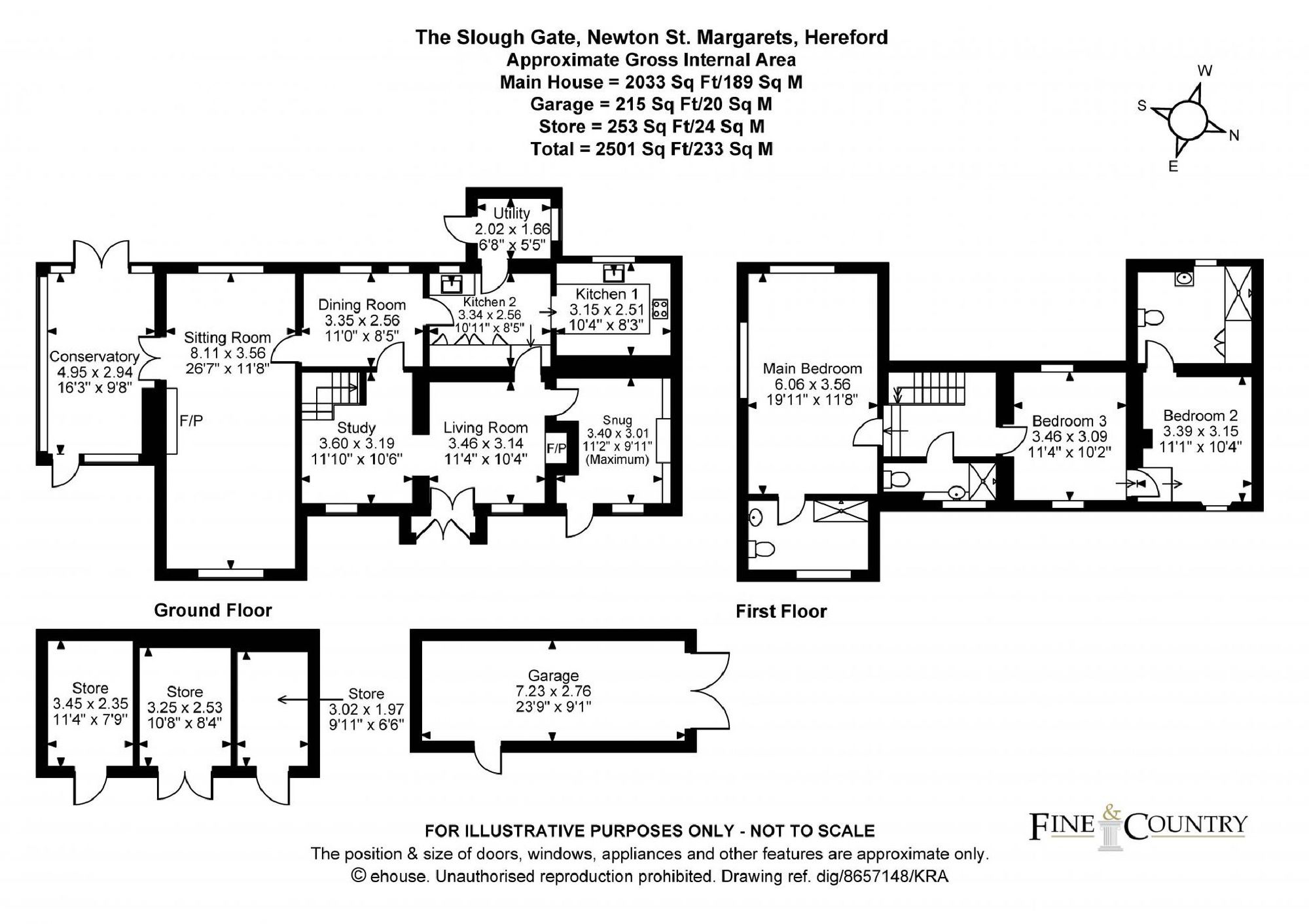 The Slough Gate, Hereford floorplan