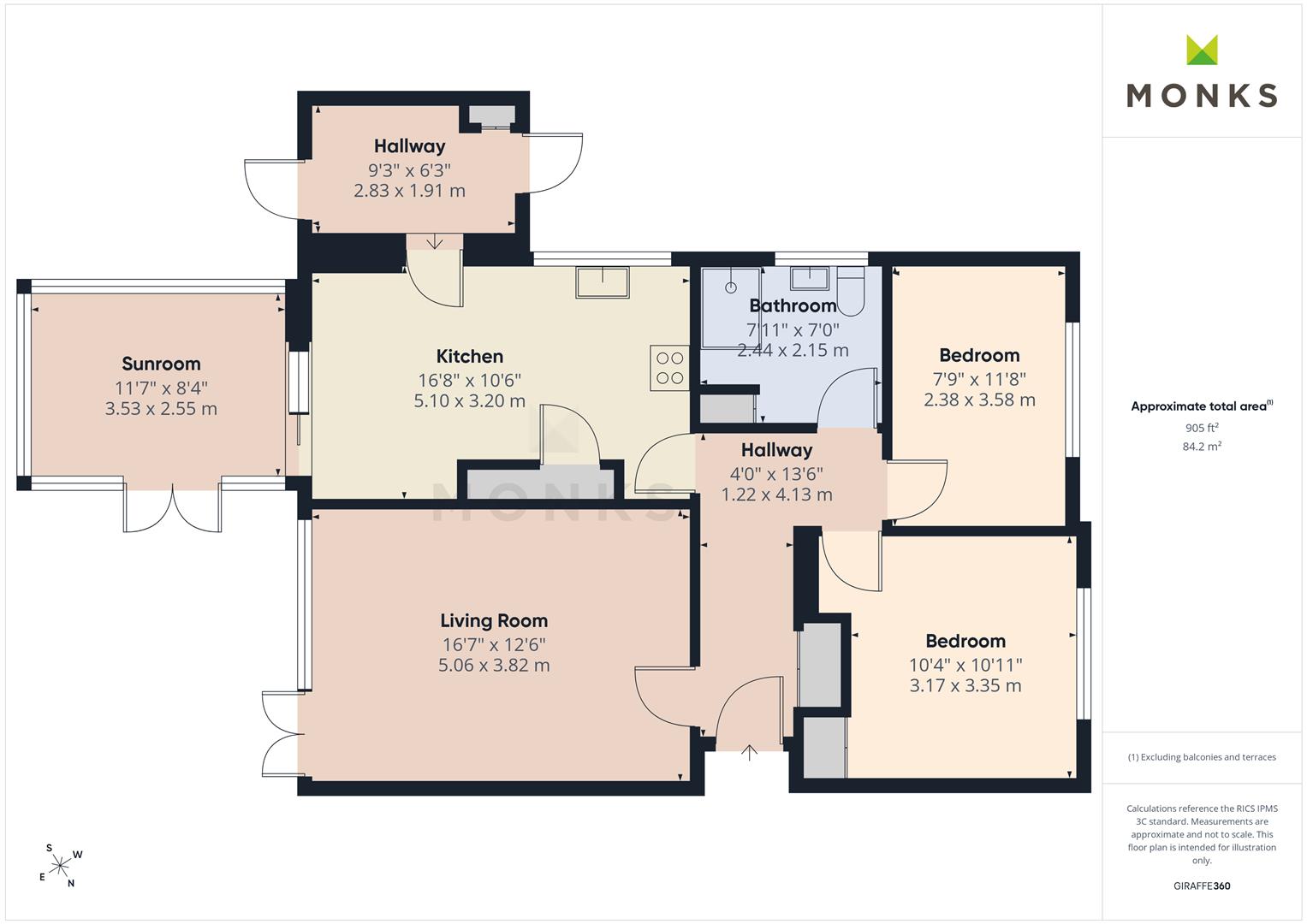 Whitegates, Soulton Road, Wem floorplan
