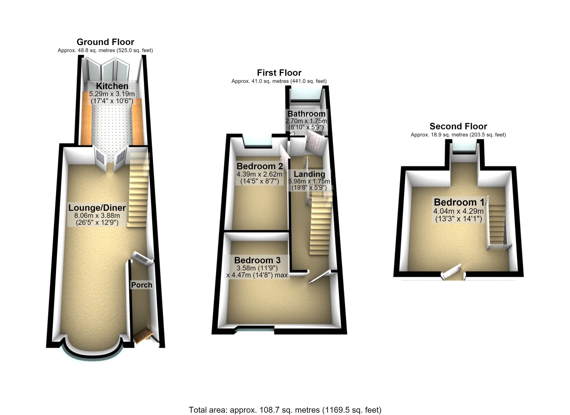 32 Allen Road, Wellingborough floorplan