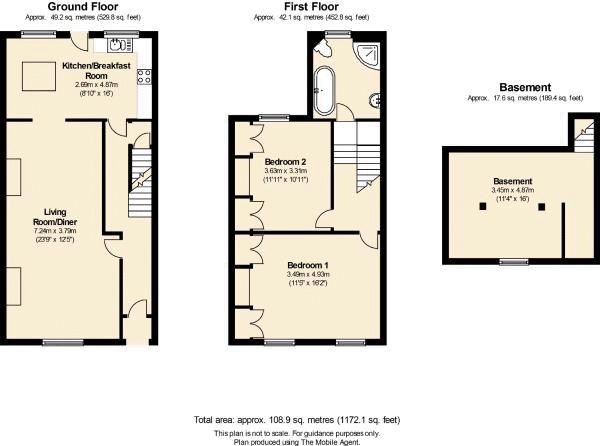 2 Bedrooms Terraced house to rent in Roman Road, Cheltenham GL51