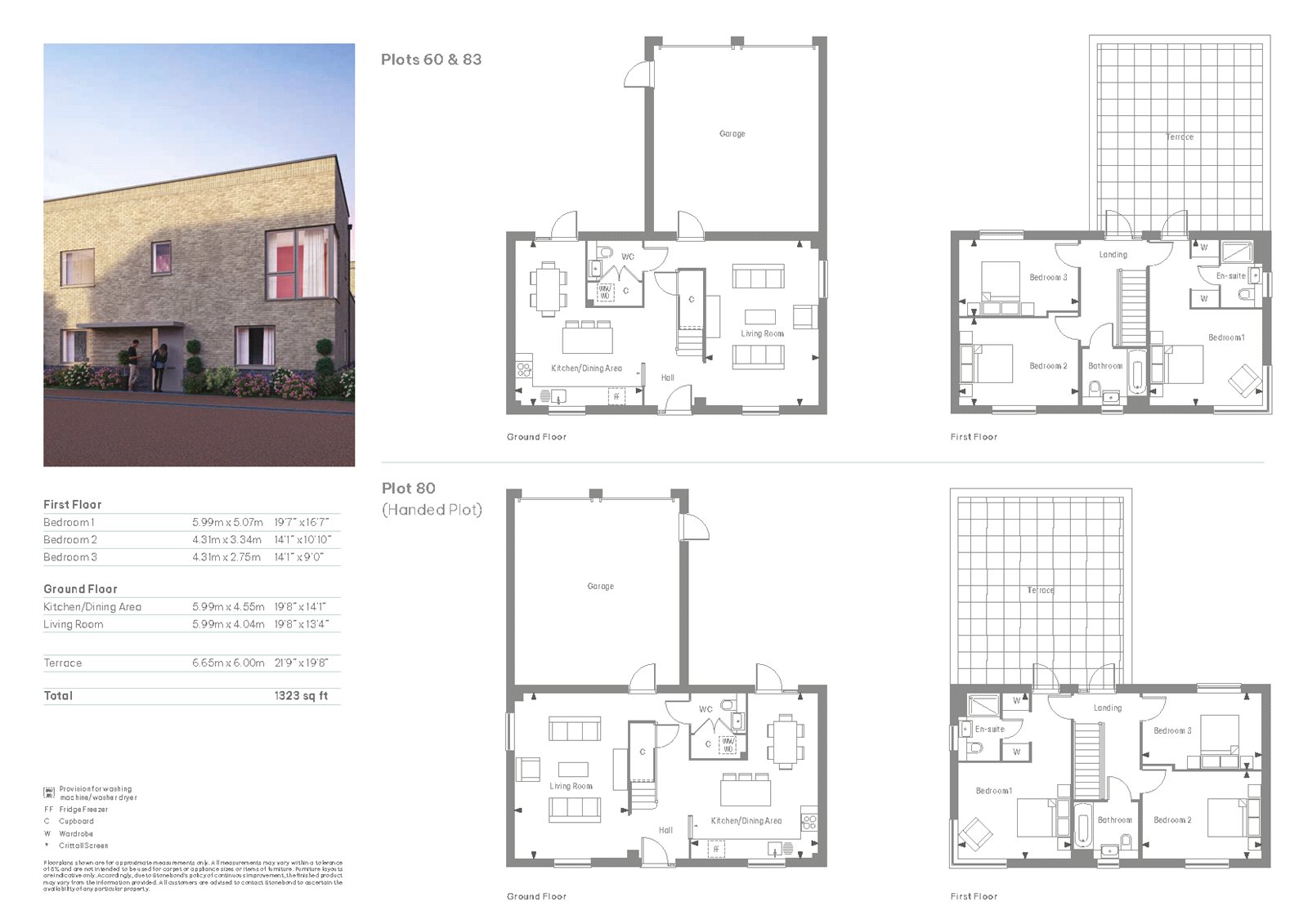 Plot 81 The Wilcox, 5, Rye Mews, Cambridge floorplan