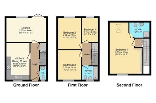 16, Comfrey Avenue, Sandbach floorplan