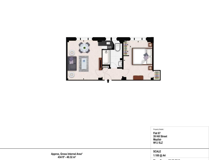 Flat 67, 39 Hill Street, Greater London floorplan